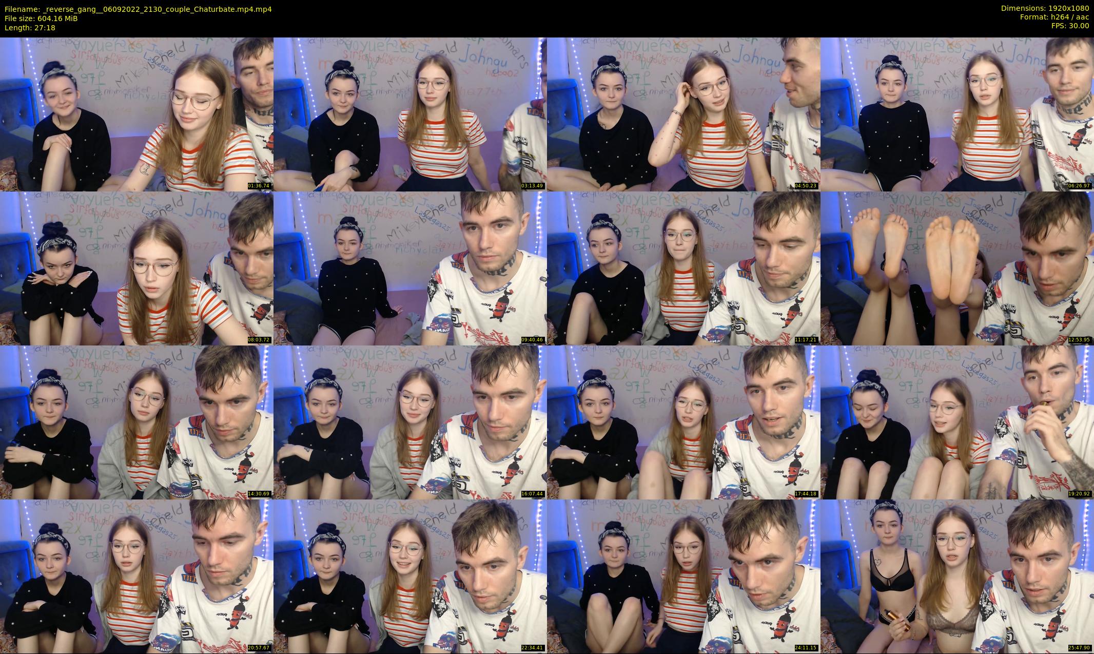 _reverse_gang_ — 28 minute Chaturbate couple cam show recording, 1080p, Sep 6, 2022