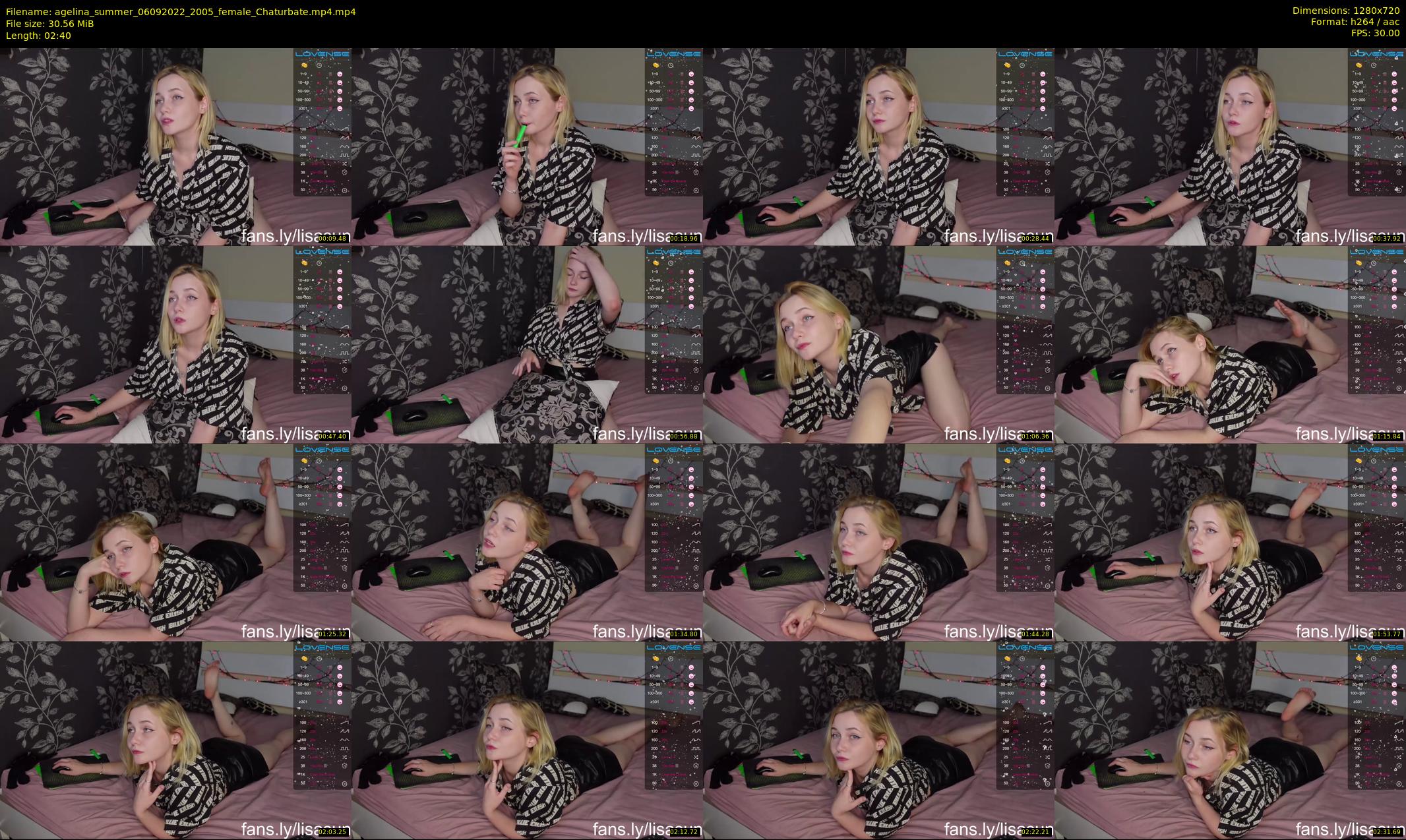 agelina_summer — 3 minute Chaturbate female cam show recording, 720p, Sep 6, 2022