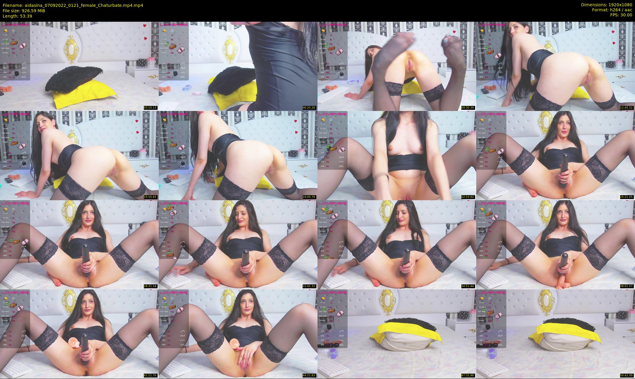 aidasina — 54 minute Chaturbate female cam show recording, 1080p, Sep 7, 2022