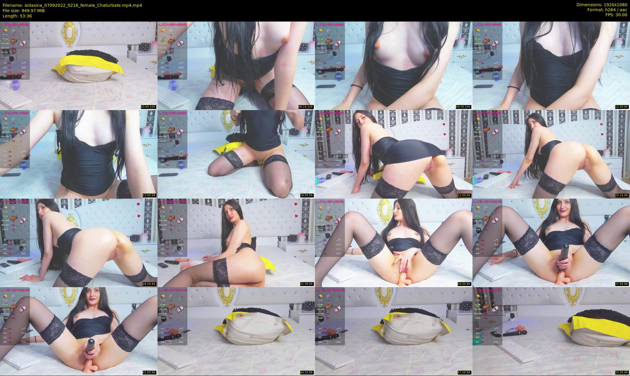 aidasina — 54 minute Chaturbate female cam show recording, 1080p, Sep 7, 2022