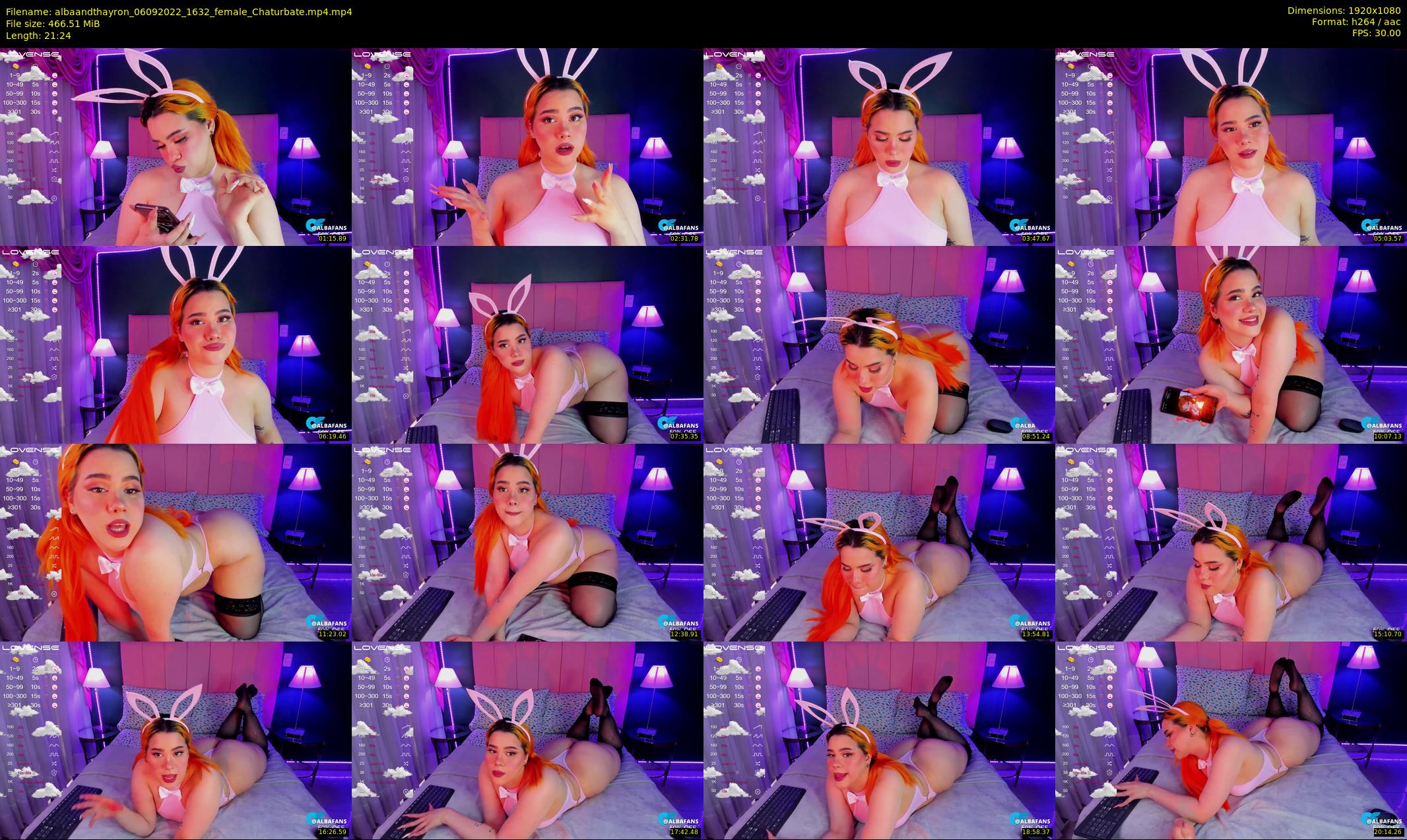 albaandthayron — 22 minute Chaturbate couple cam show recording, 1080p, Sep 6, 2022
