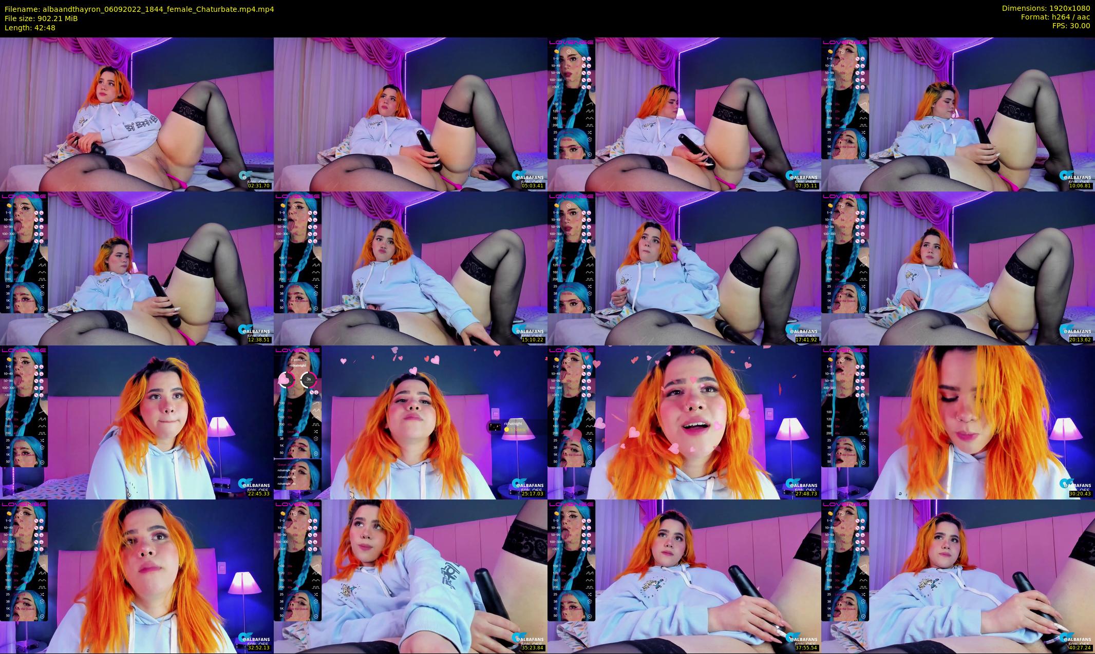 albaandthayron — 43 minute Chaturbate couple cam show recording, 1080p, Sep 6, 2022