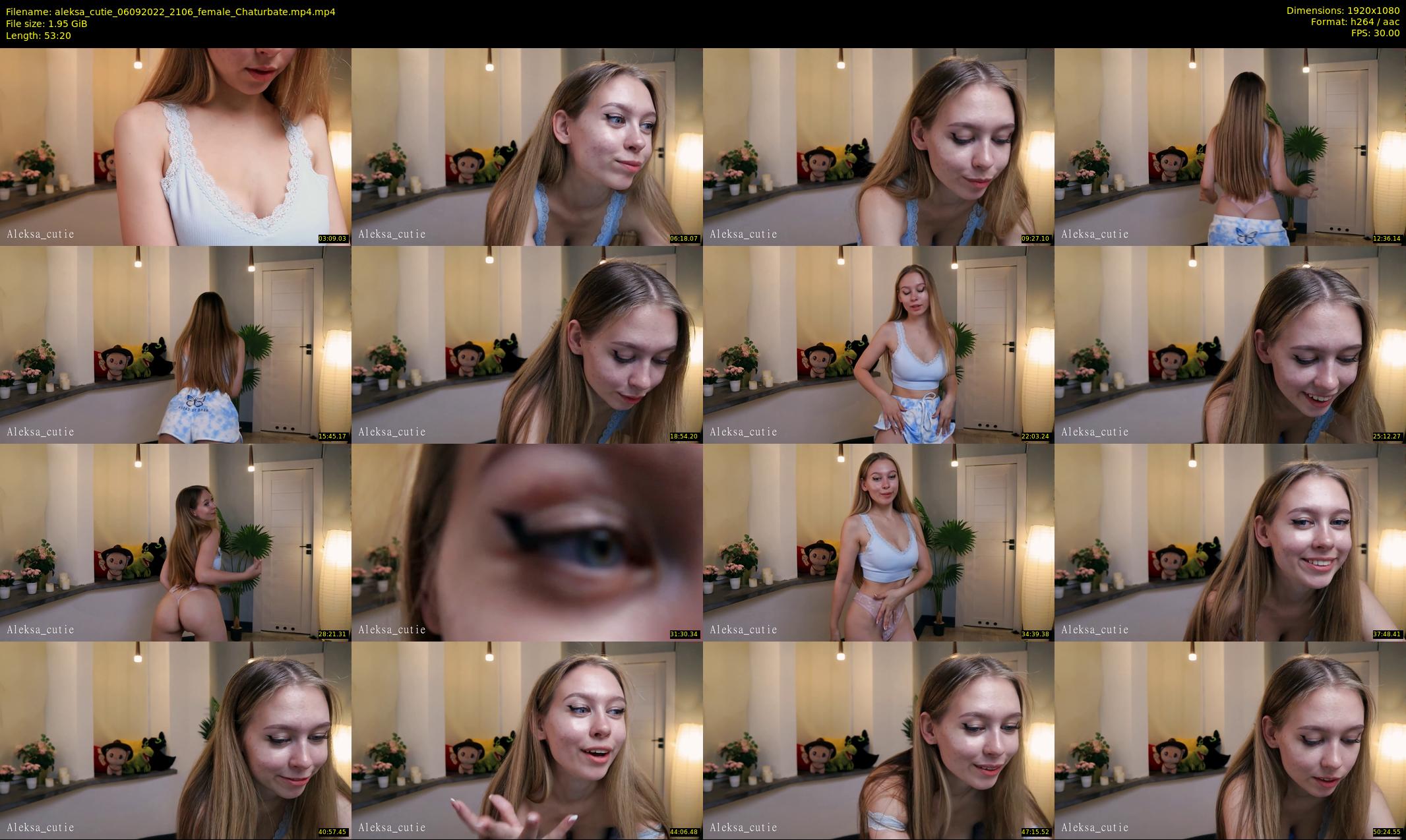 aleksa_cutie — 54 minute Chaturbate female cam show recording, 1080p, Sep 6, 2022