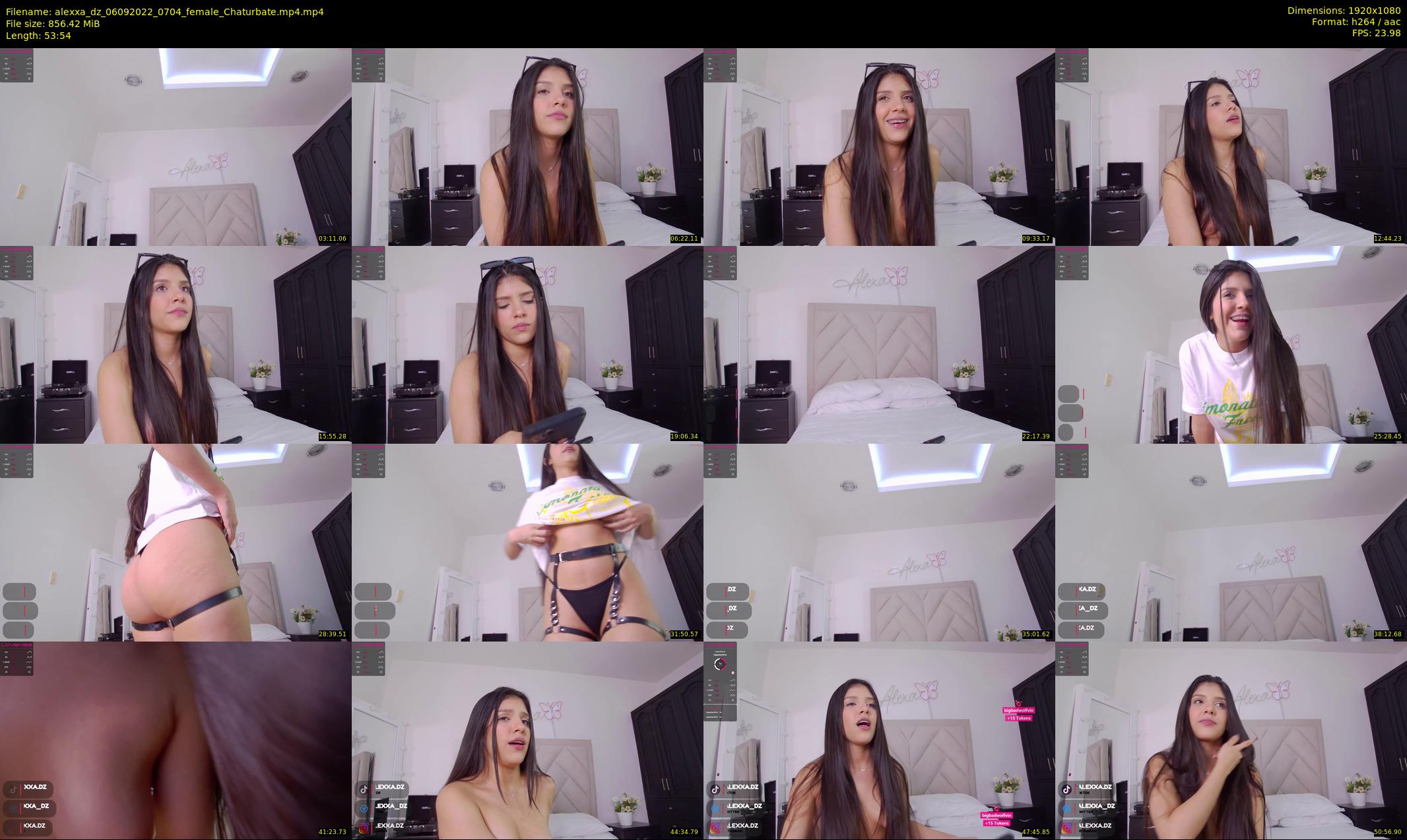 alexxa_dz — 54 minute Chaturbate female cam show recording, 1080p, Sep 6, 2022