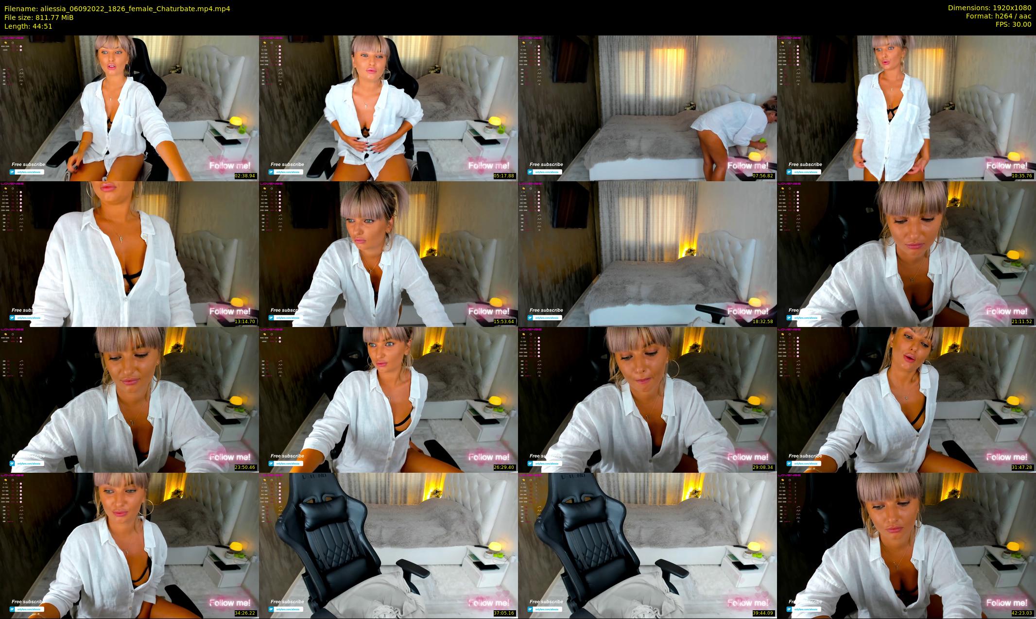 aliessia — 45 minute Chaturbate female cam show recording, 1080p, Sep 6, 2022
