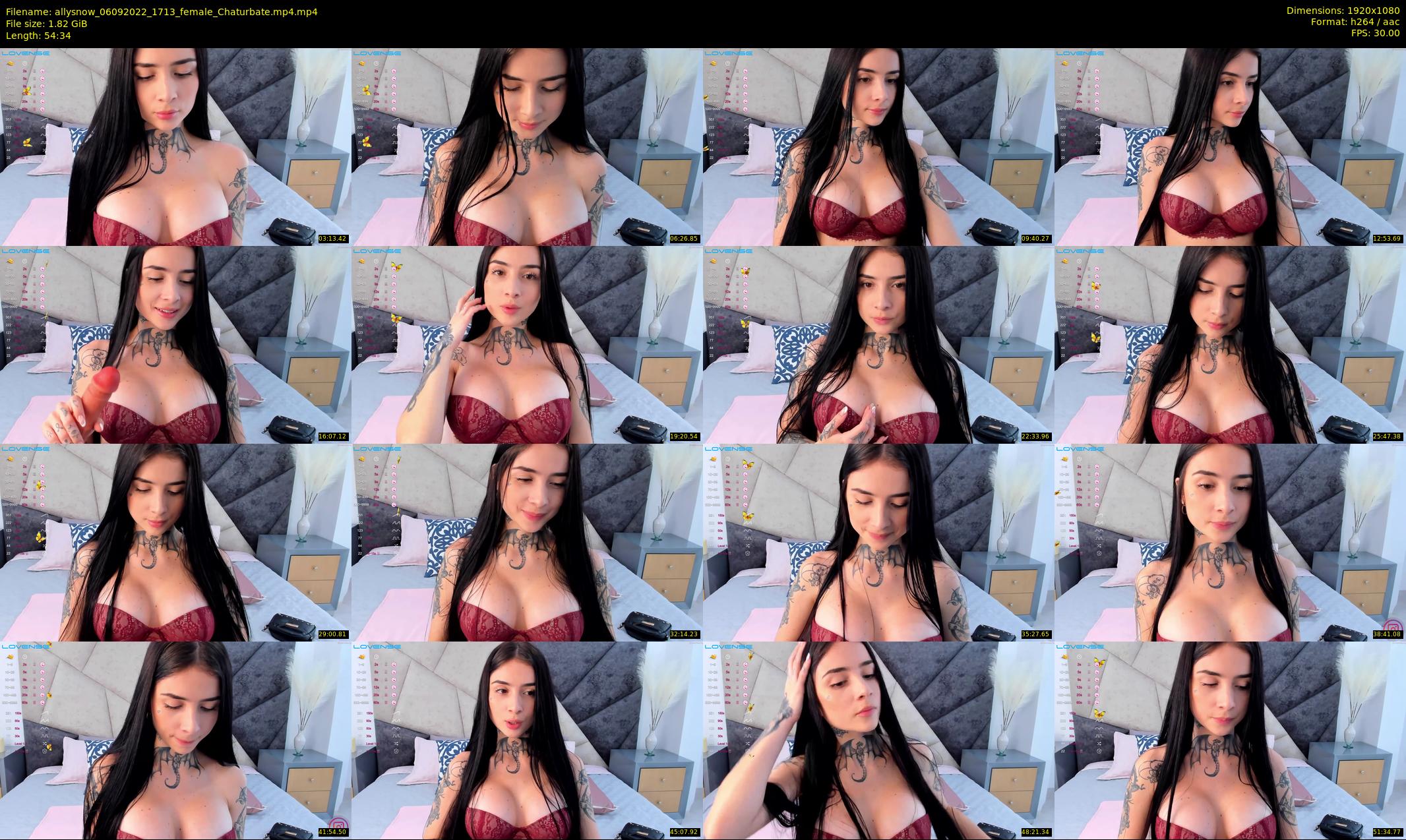 allysnow — 55 minute Chaturbate female cam show recording, 1080p, Sep 6, 2022