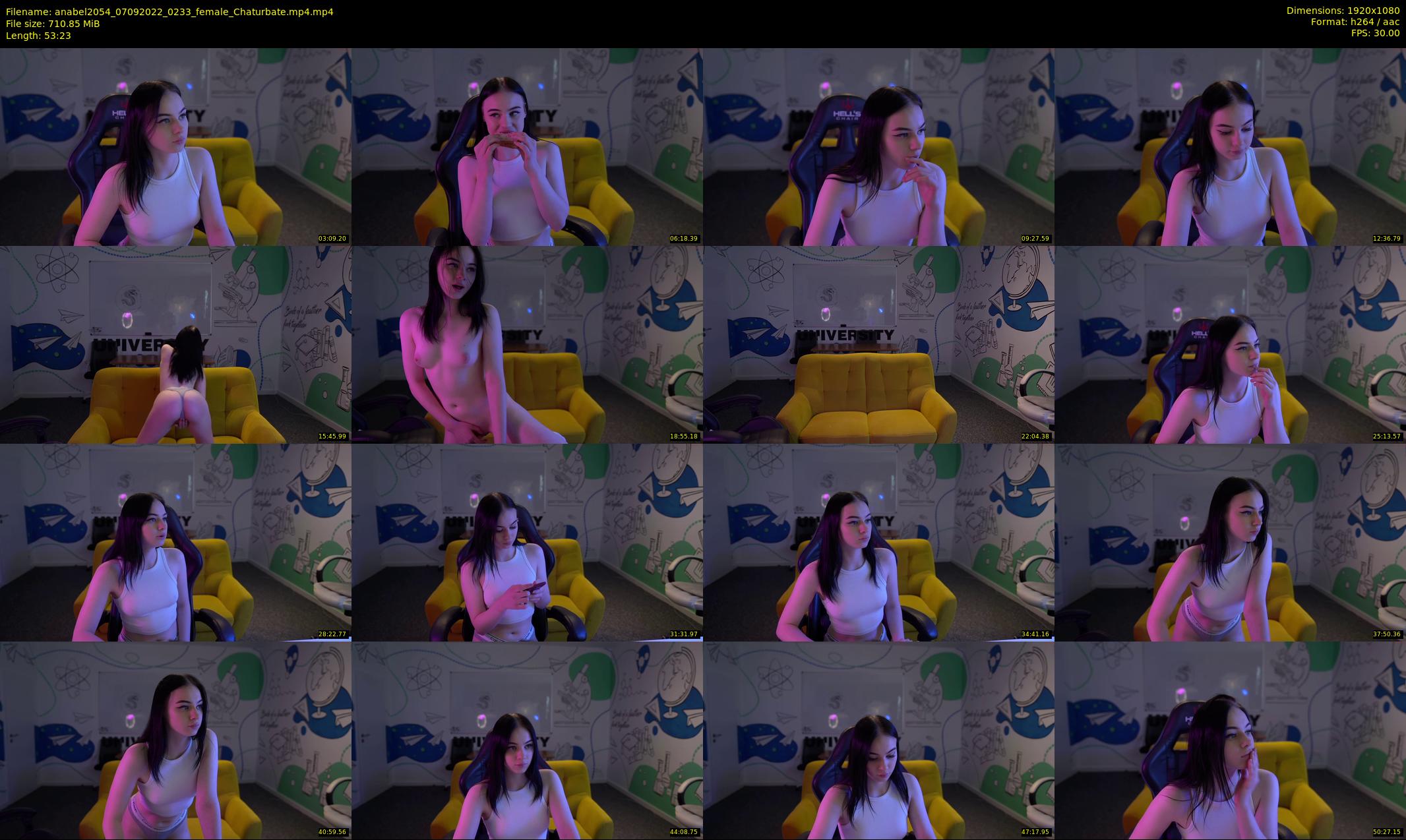 anabel2054 — 54 minute Chaturbate female cam show recording, 1080p, Sep 7, 2022