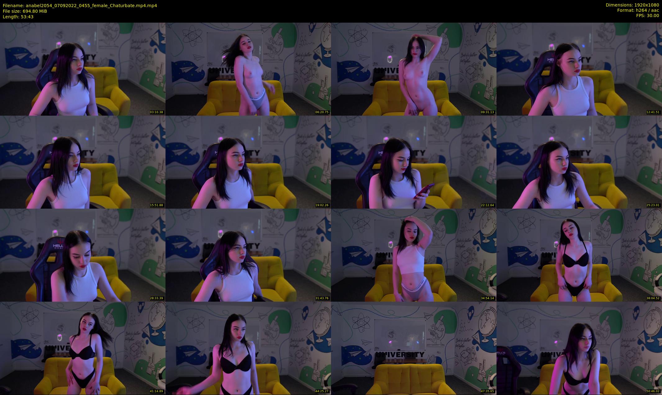 anabel2054 — 54 minute Chaturbate female cam show recording, 1080p, Sep 7, 2022