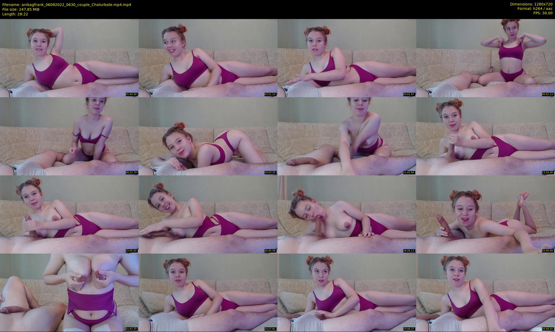 anikagfrank — 29 minute Chaturbate couple cam show recording, 720p, Sep 6, 2022