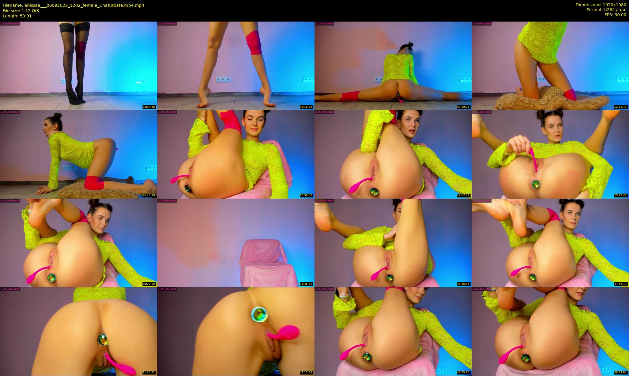 anissaa__ — 54 minute Chaturbate female cam show recording, 1080p, Sep 6, 2022