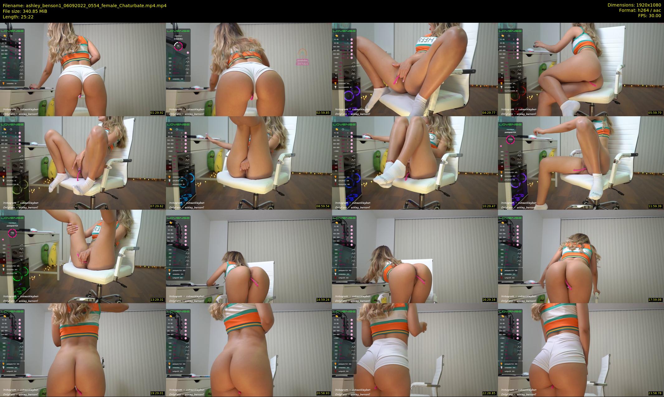 ashley_benson1 — 26 minute Chaturbate female cam show recording, 1080p, Sep 6, 2022