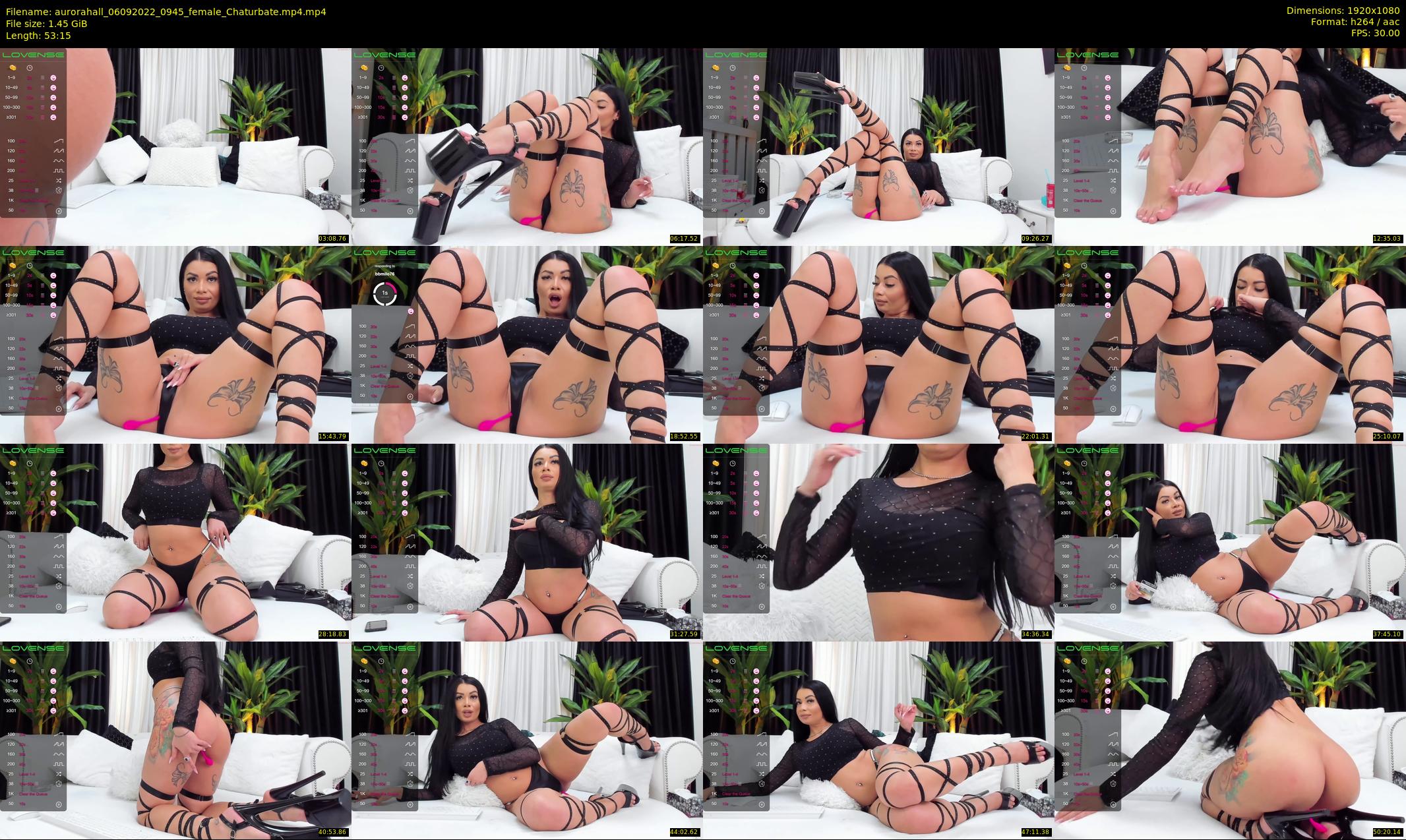 aurorahall — 54 minute Chaturbate female cam show recording, 1080p, Sep 6, 2022