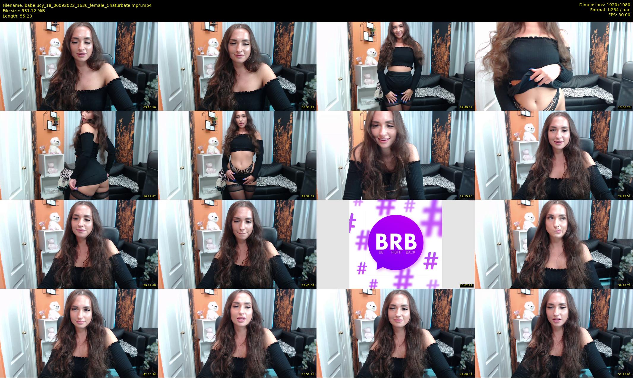 babelucy_18 — 56 minute Chaturbate female cam show recording, 1080p, Sep 6, 2022