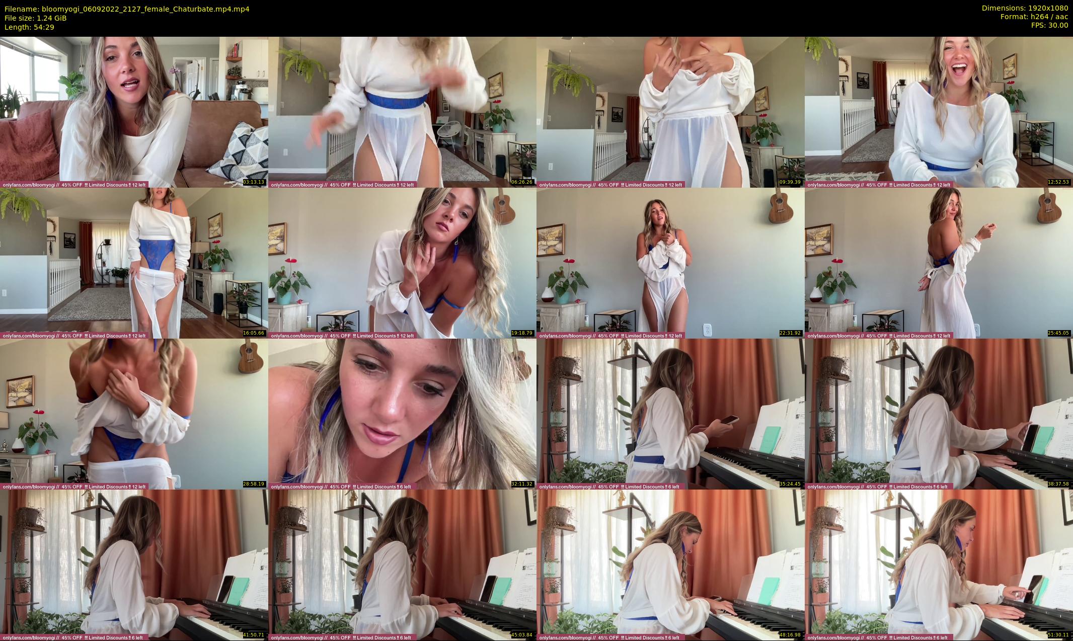 bloomyogi — 55 minute Chaturbate female cam show recording, 1080p, Sep 6, 2022