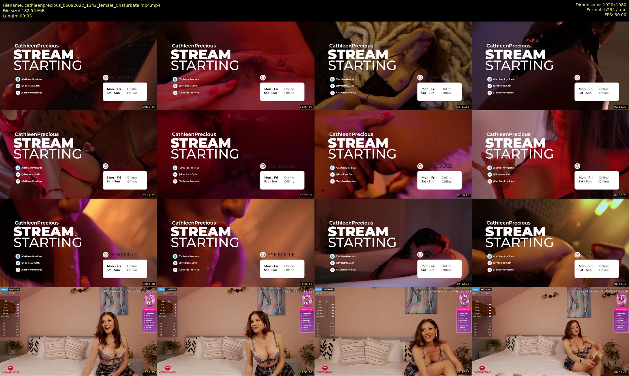 cathleenprecious — 10 minute Chaturbate female cam show recording, 1080p, Sep 6, 2022