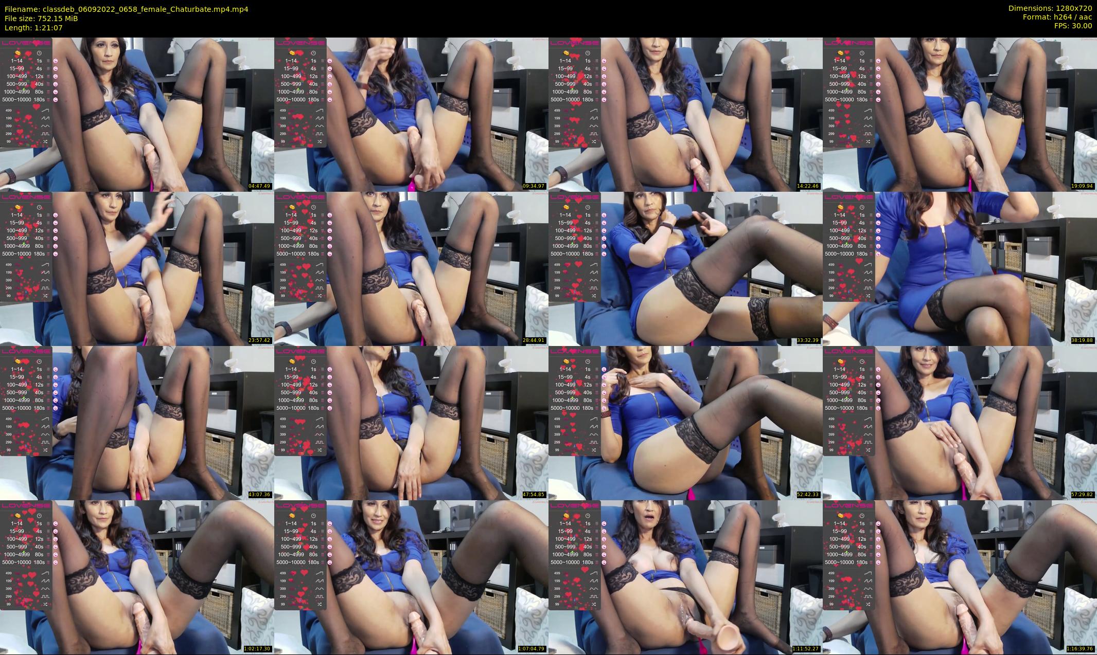 classdeb — 82 minute Chaturbate female cam show recording, 720p, Sep 6, 2022