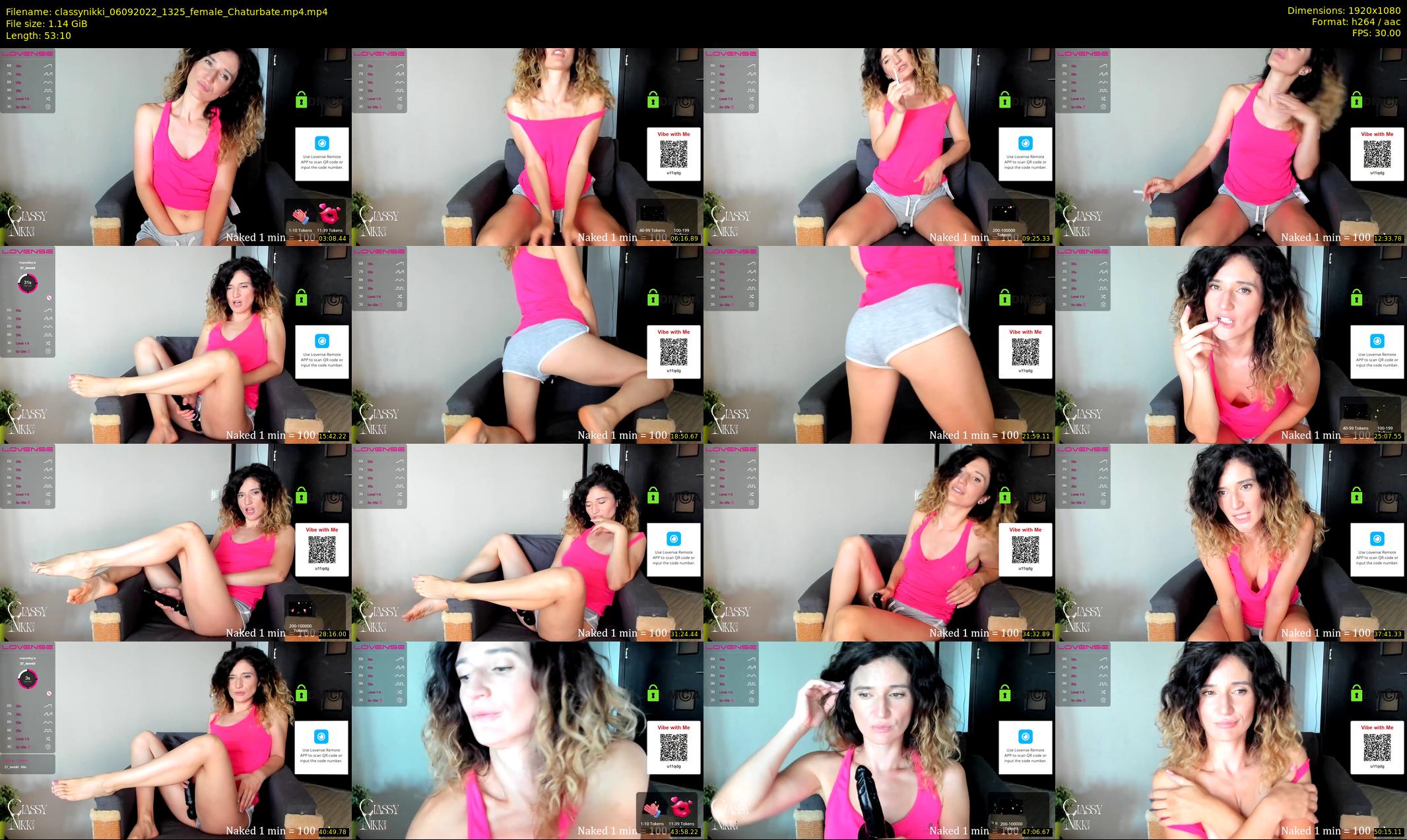 classynikki — 54 minute Chaturbate female cam show recording, 1080p, Sep 6, 2022