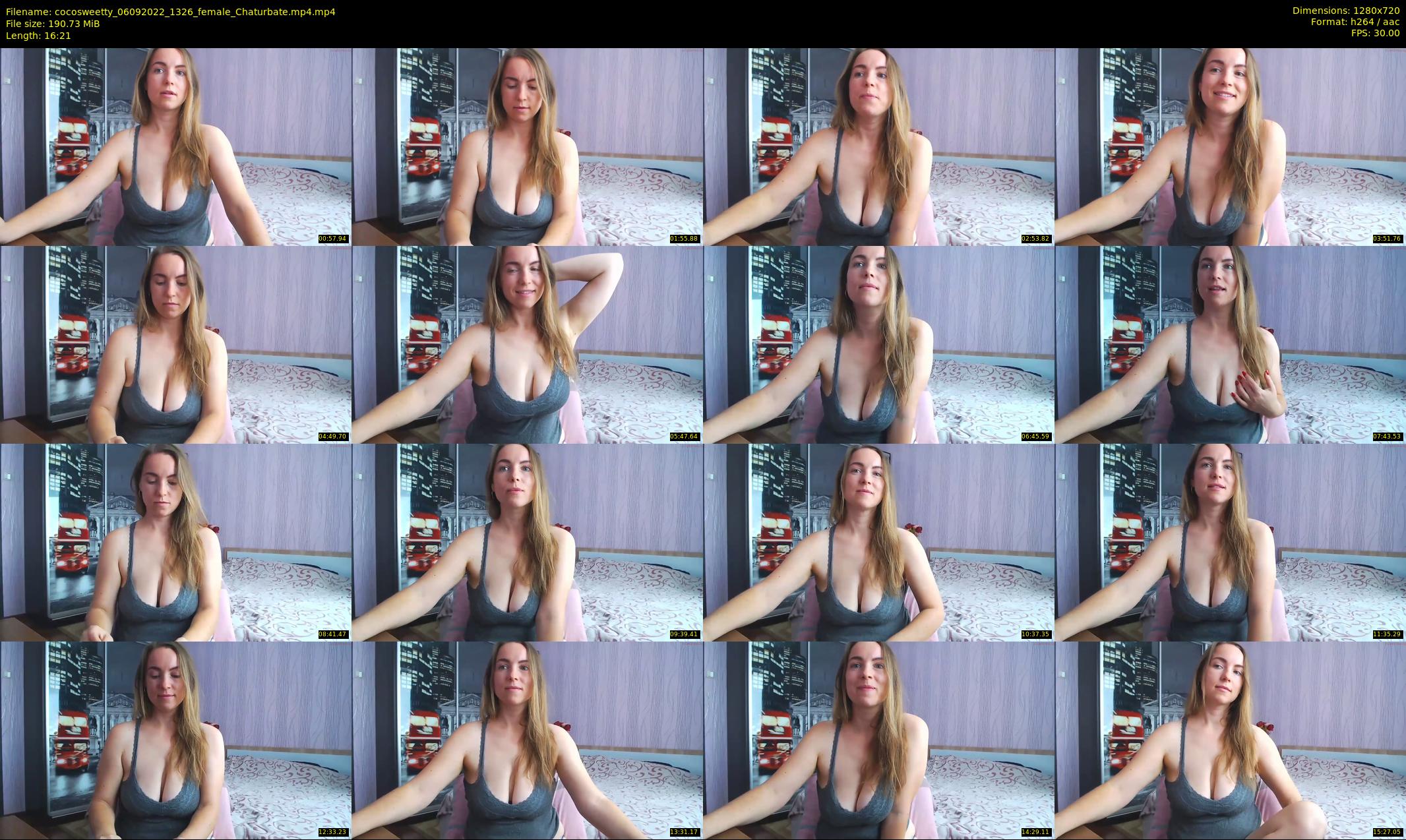 cocosweetty — 17 minute Chaturbate female cam show recording, 720p, Sep 6, 2022
