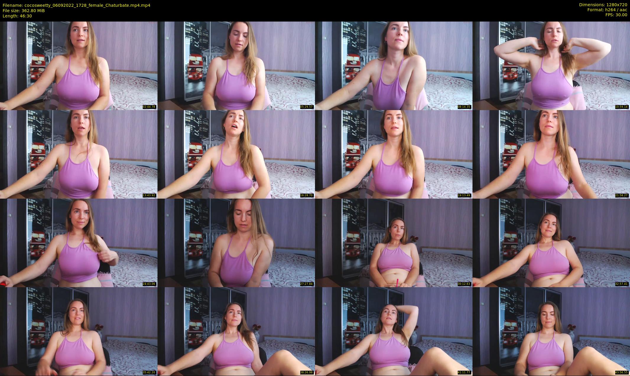 cocosweetty — 47 minute Chaturbate female cam show recording, 720p, Sep 6, 2022