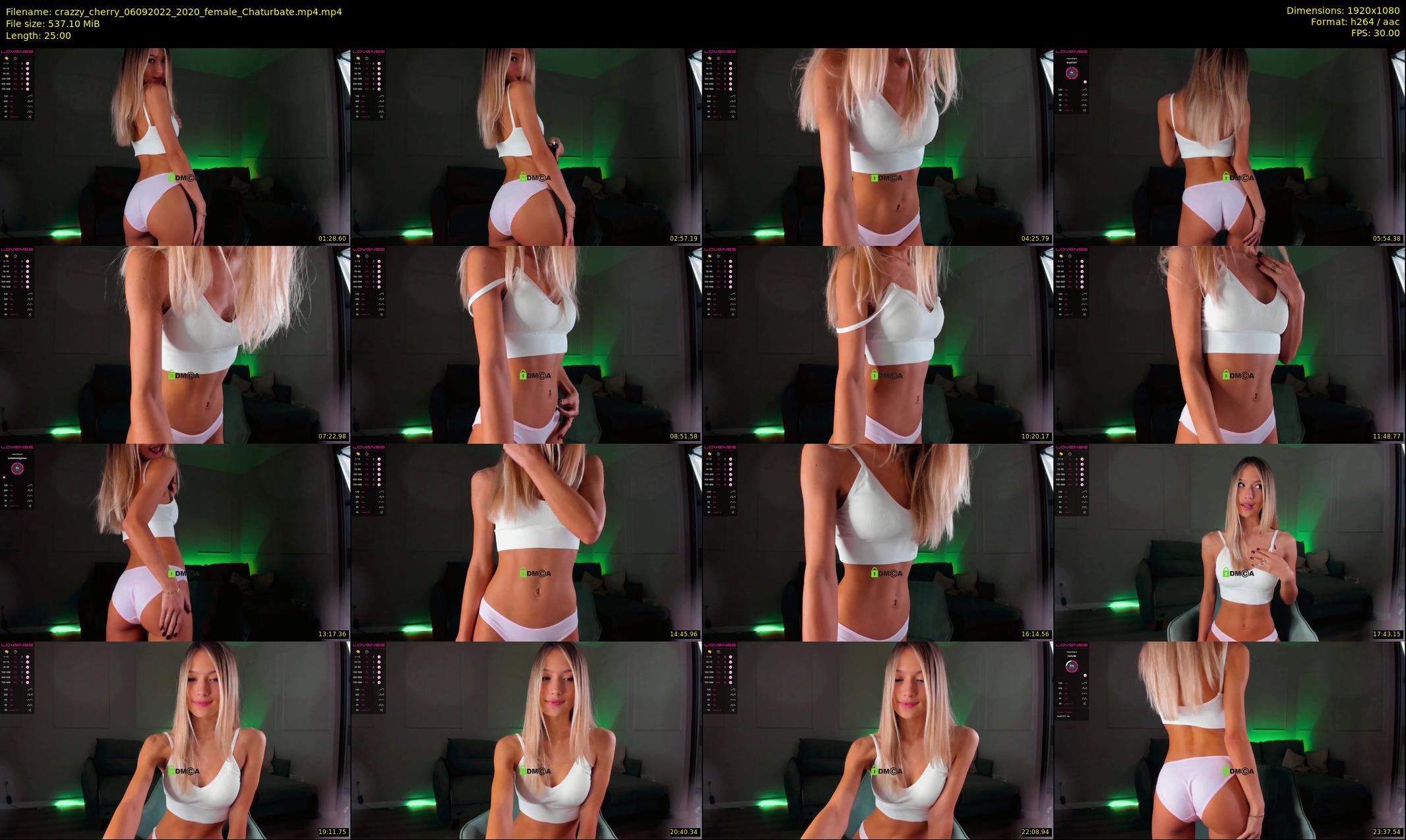 crazzy_cherry — 25 minute Chaturbate female cam show recording, 1080p, Sep 6, 2022