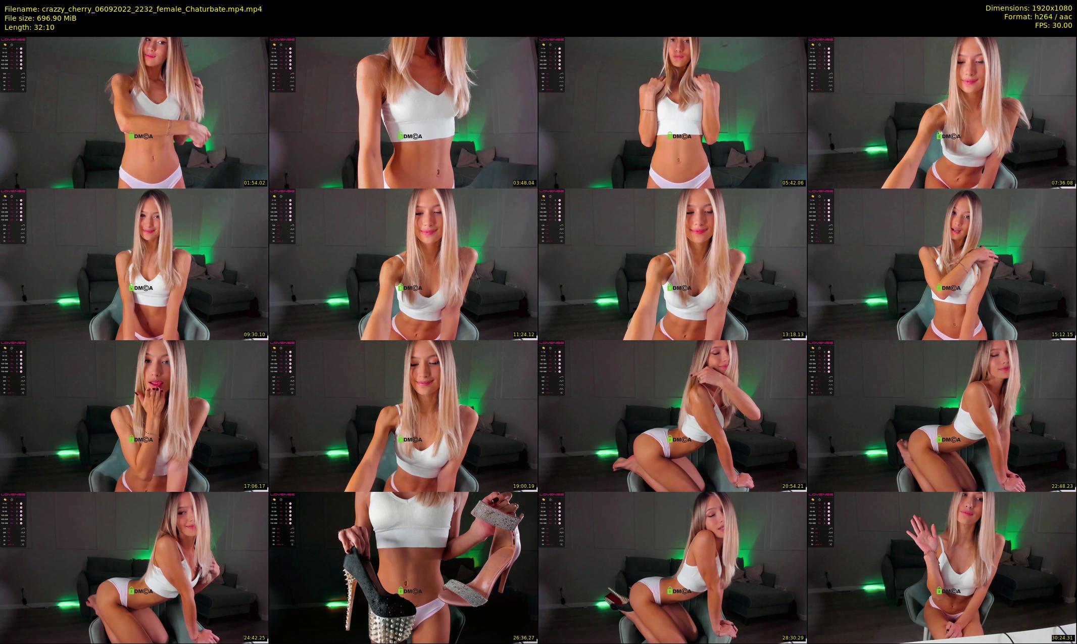 crazzy_cherry — 33 minute Chaturbate female cam show recording, 1080p, Sep 6, 2022