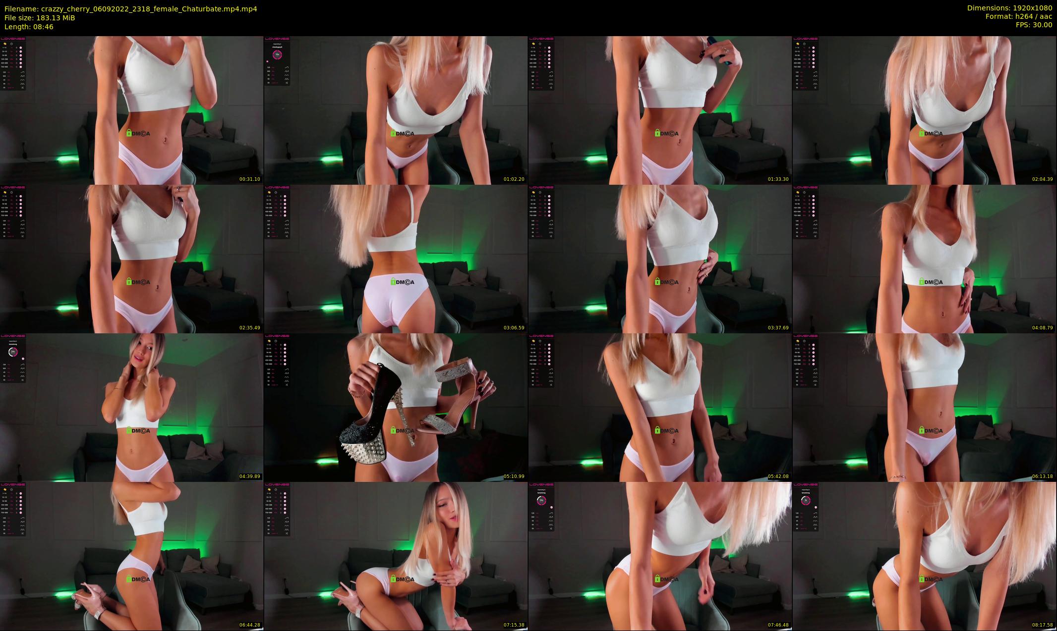 crazzy_cherry — 9 minute Chaturbate female cam show recording, 1080p, Sep 6, 2022