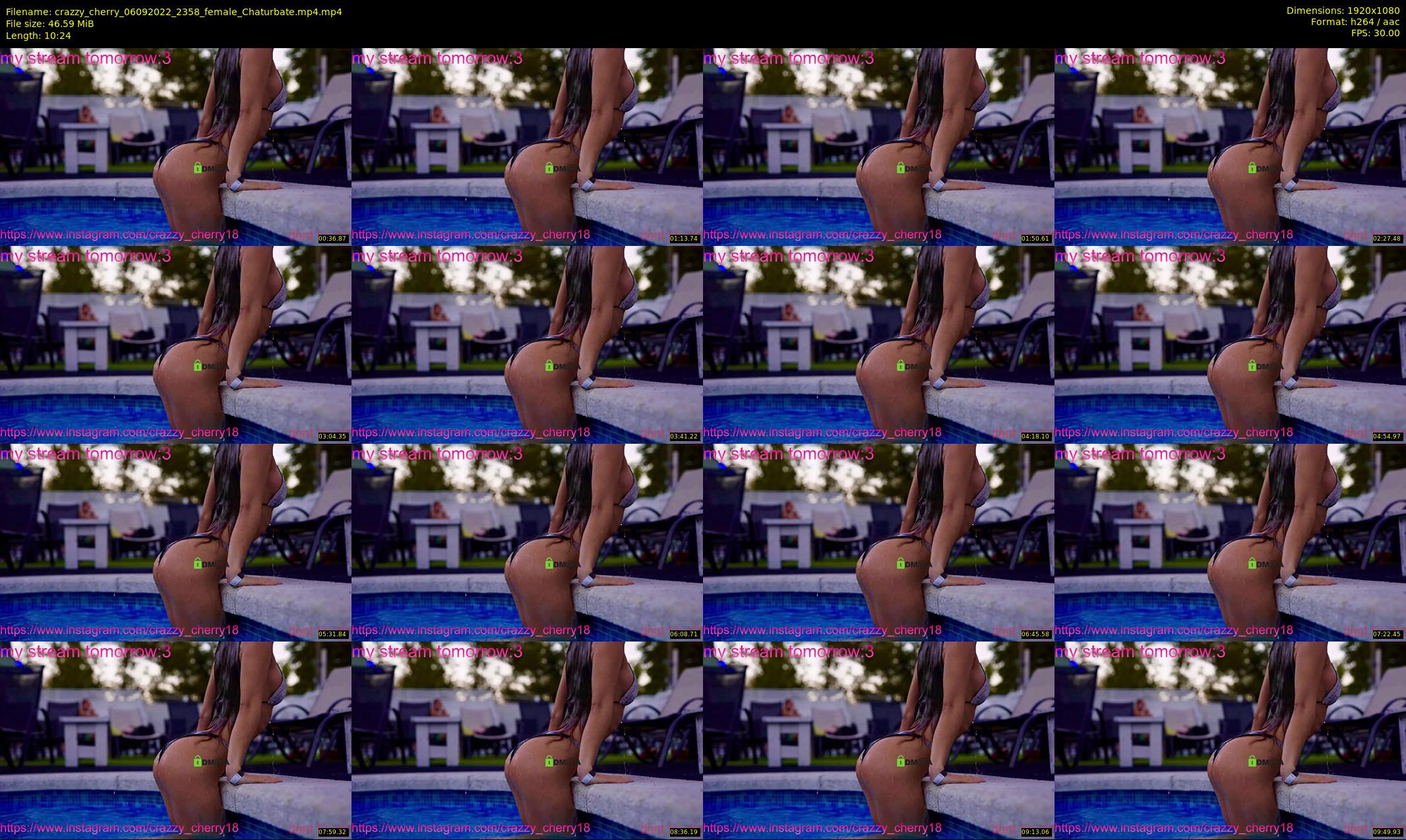 crazzy_cherry — 11 minute Chaturbate female cam show recording, 1080p, Sep 6, 2022
