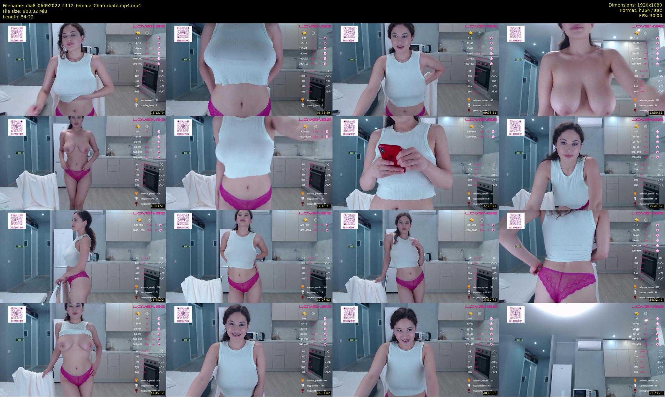 dia8 — 55 minute Chaturbate female cam show recording, 1080p, Sep 6, 2022