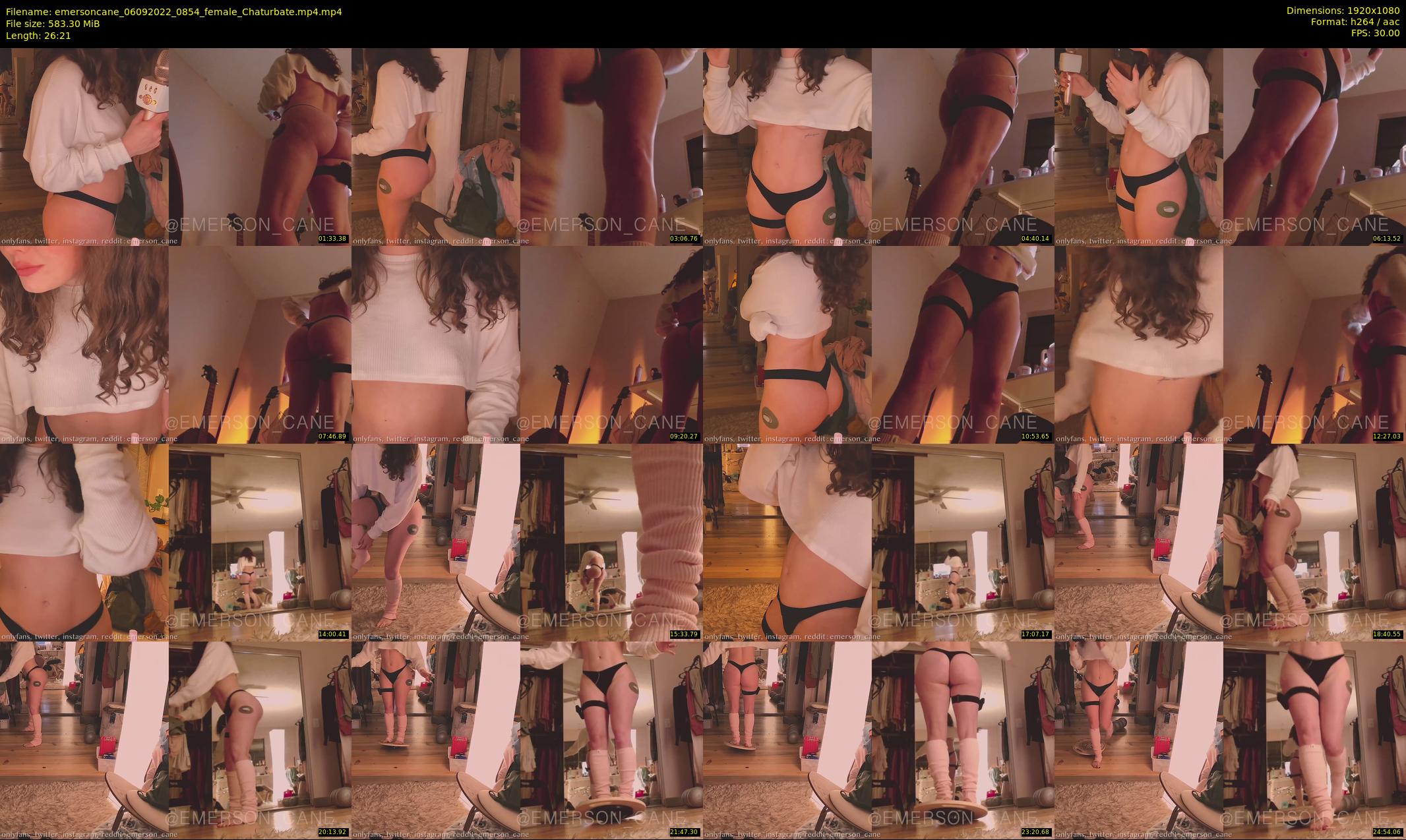 emersoncane — 27 minute Chaturbate female cam show recording, 1080p, Sep 6, 2022