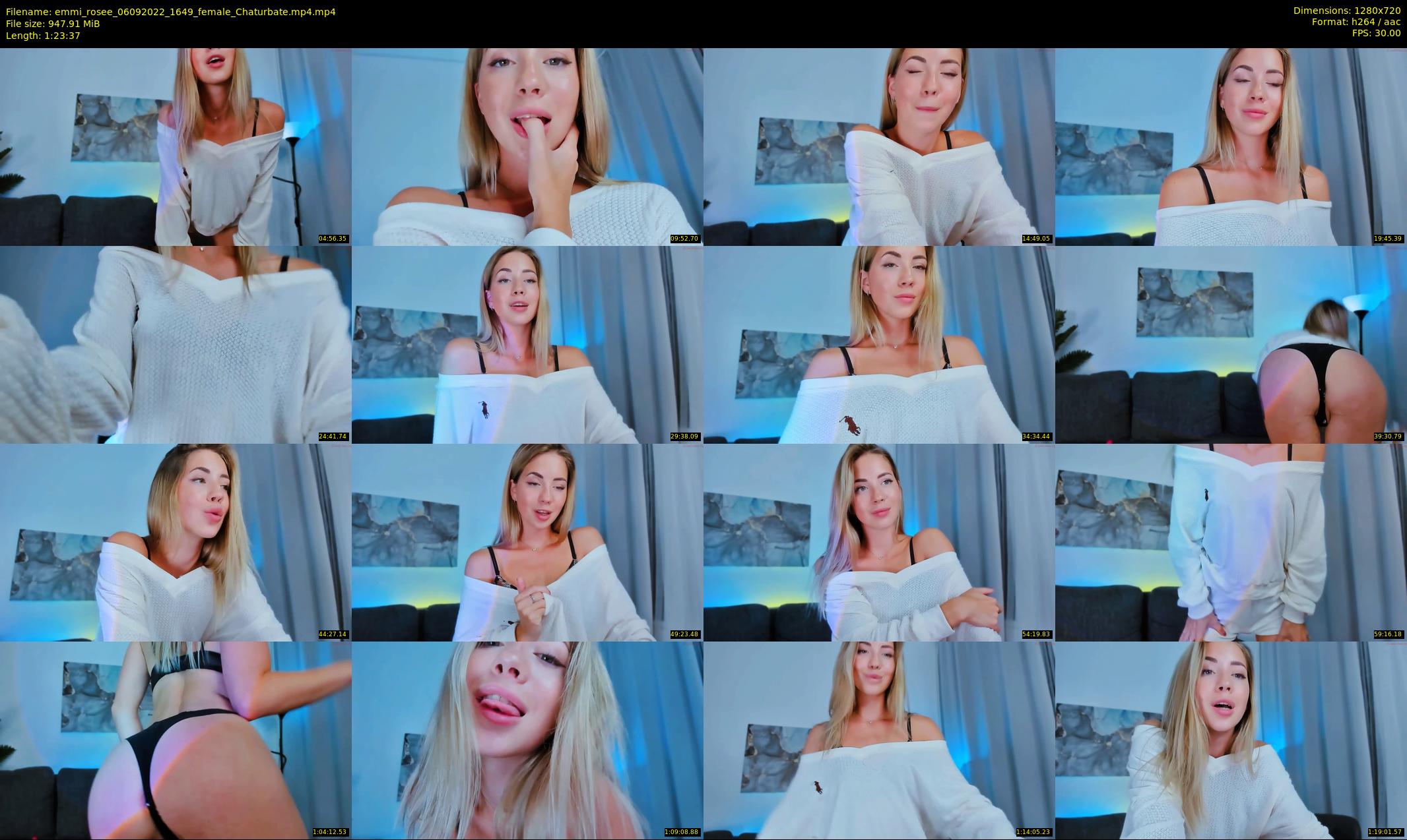 emmi_rosee — 84 minute Chaturbate female cam show recording, 720p, Sep 6, 2022