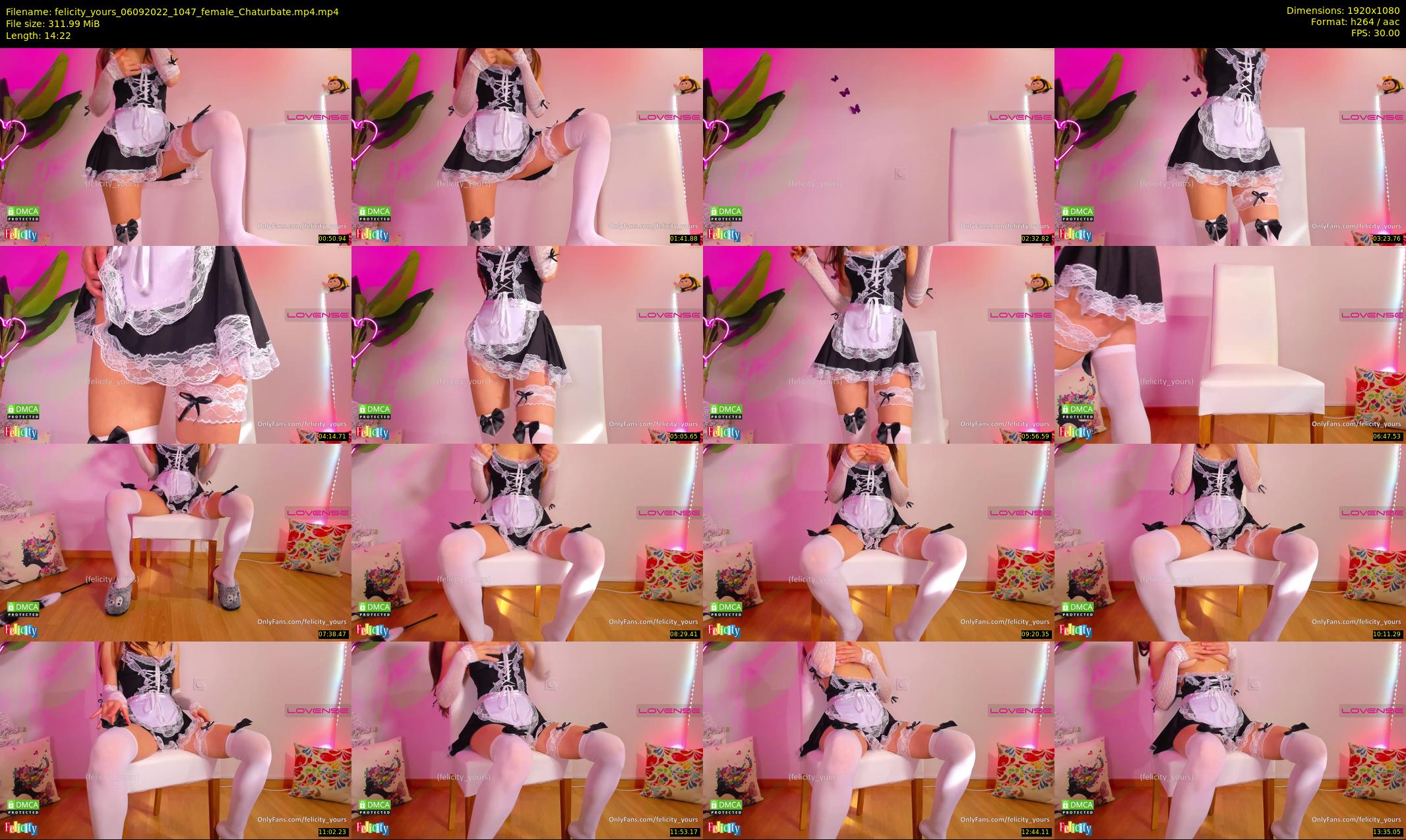felicity_yours — 15 minute Chaturbate female cam show recording, 1080p, Sep 6, 2022