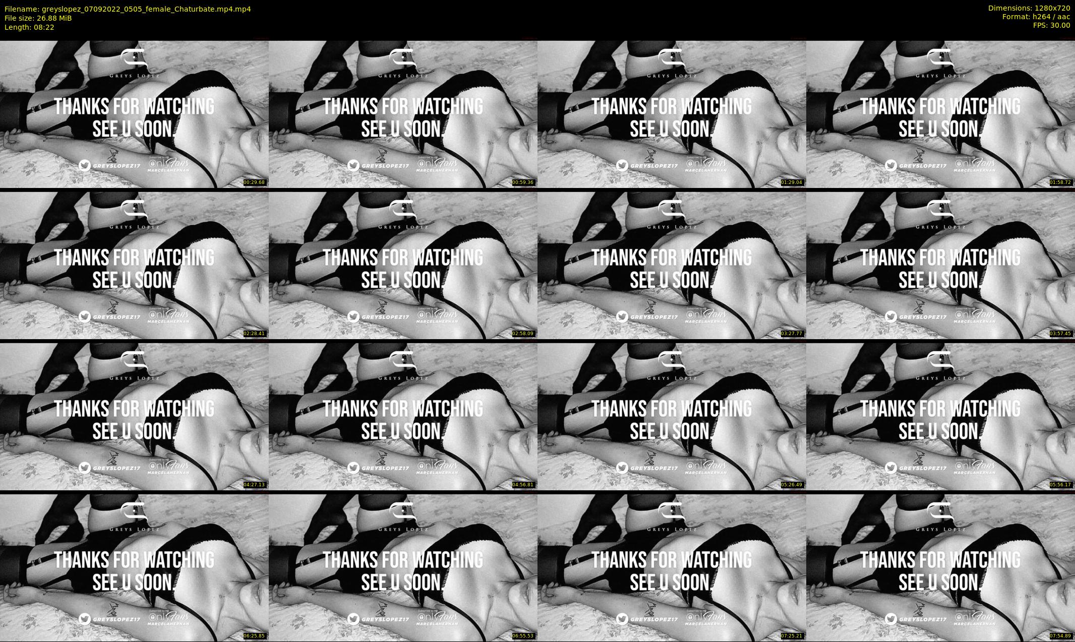 greyslopez — 9 minute Chaturbate female cam show recording, 720p, Sep 7, 2022