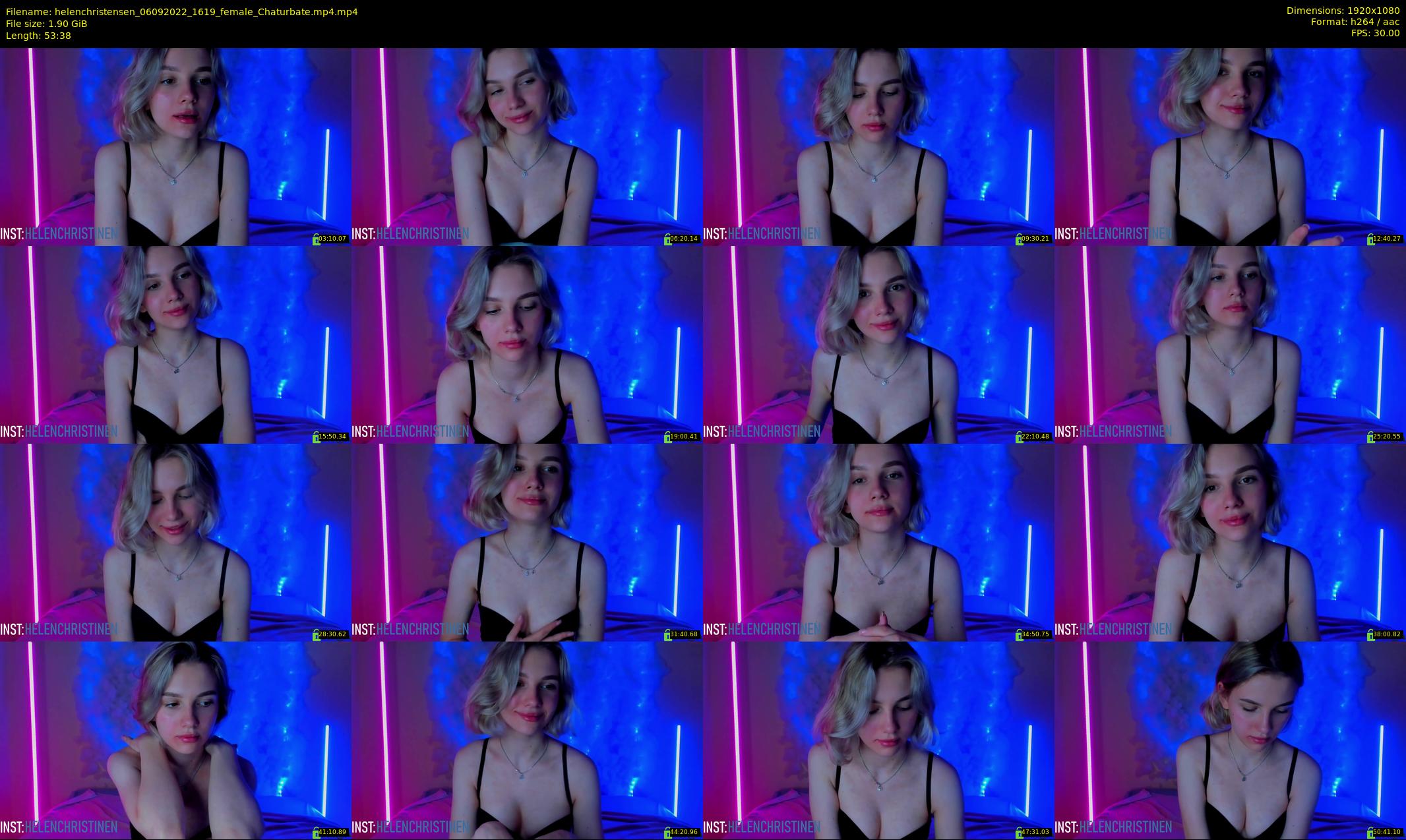helenchristensen — 54 minute Chaturbate female cam show recording, 1080p, Sep 6, 2022