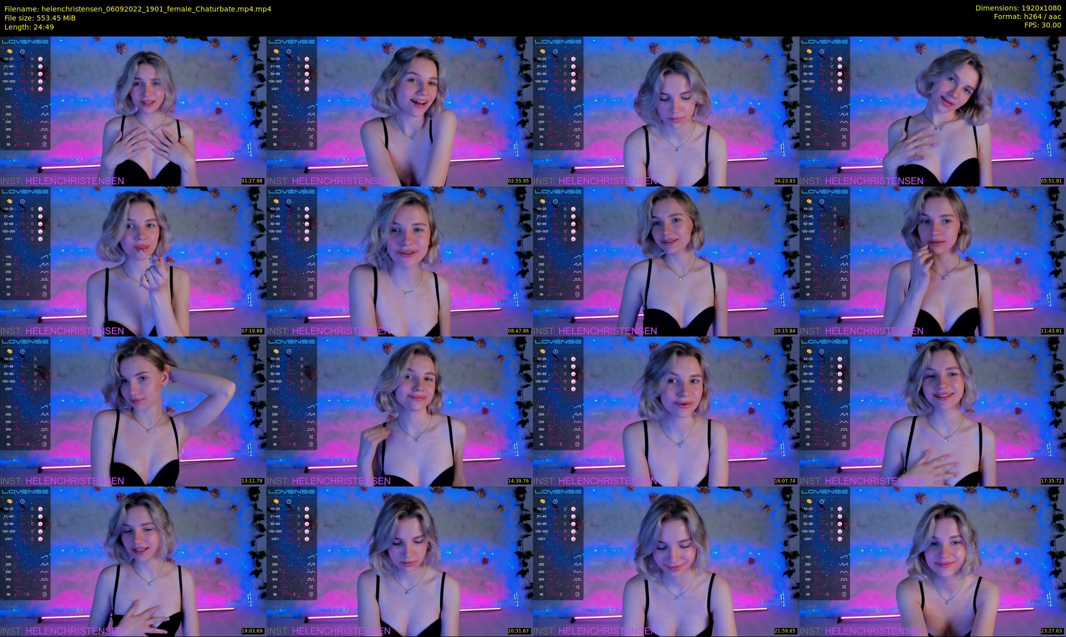 helenchristensen — 25 minute Chaturbate female cam show recording, 1080p, Sep 6, 2022