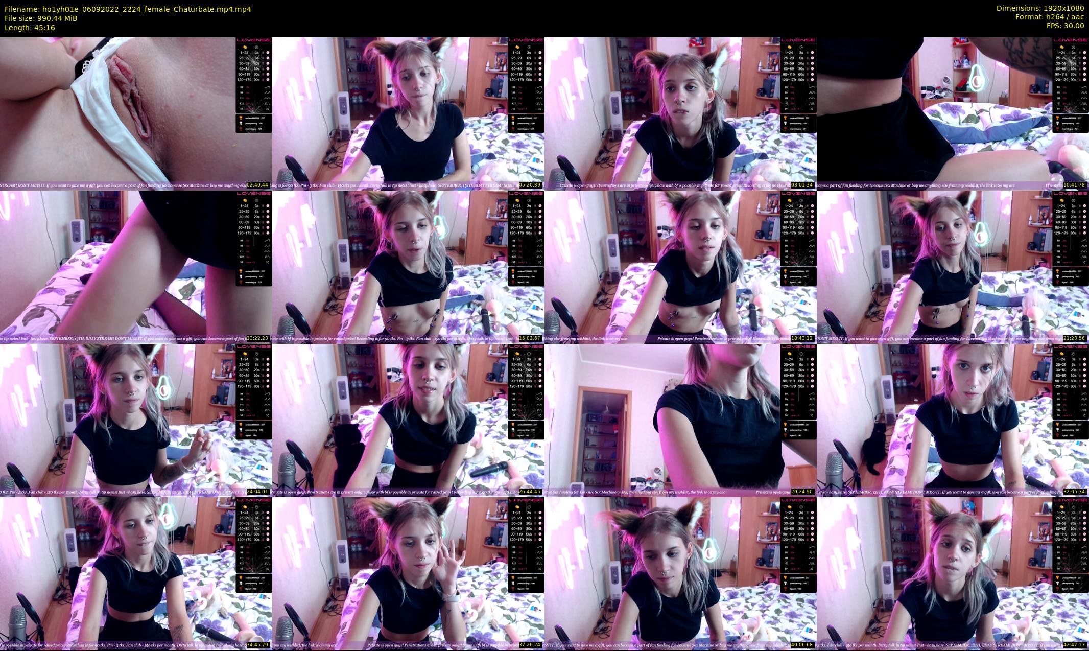 ho1yh01e — 46 minute Chaturbate couple cam show recording, 1080p, Sep 6, 2022
