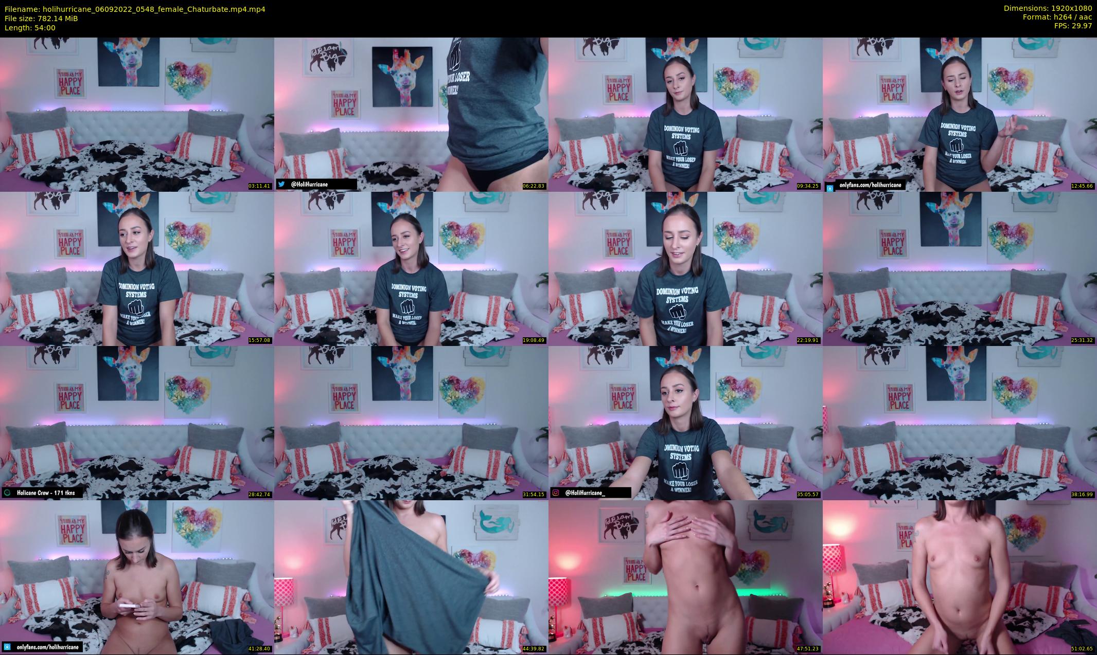 holihurricane — 54 minute Chaturbate female cam show recording, 1080p, Sep 6, 2022