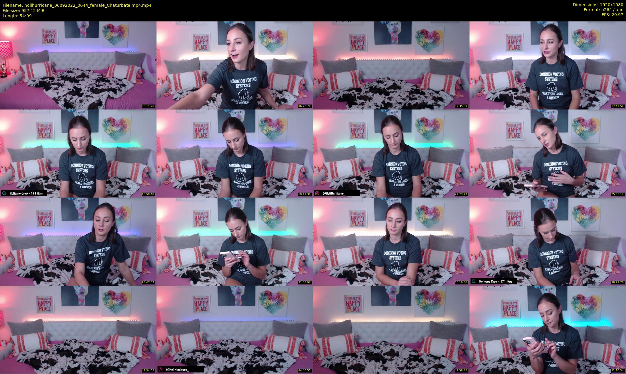 holihurricane — 55 minute Chaturbate female cam show recording, 1080p, Sep 6, 2022