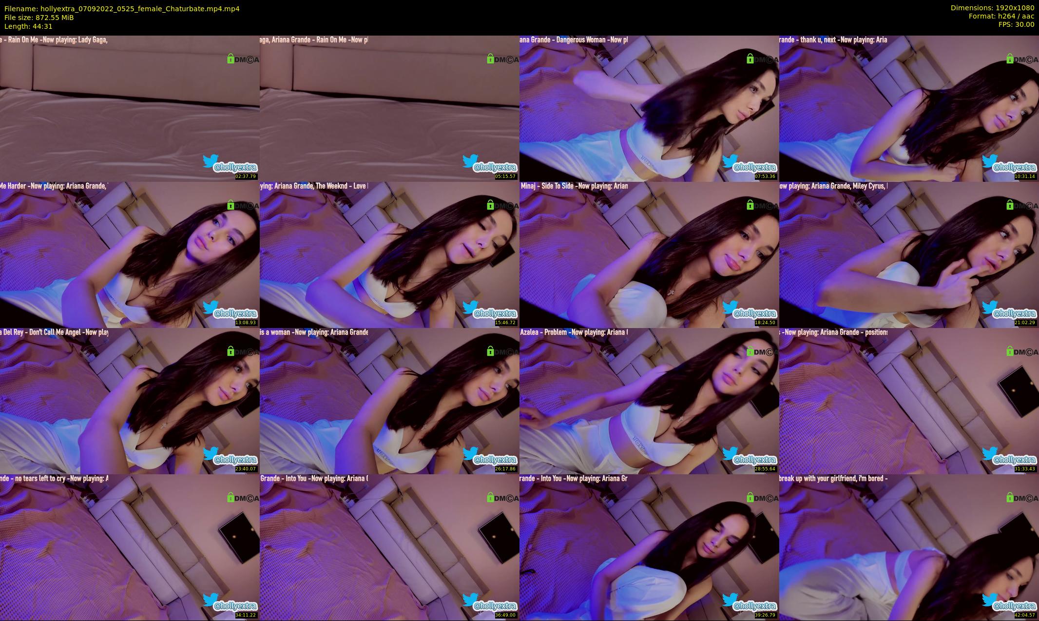 hollyextra — 45 minute Chaturbate female cam show recording, 1080p, Sep 7, 2022