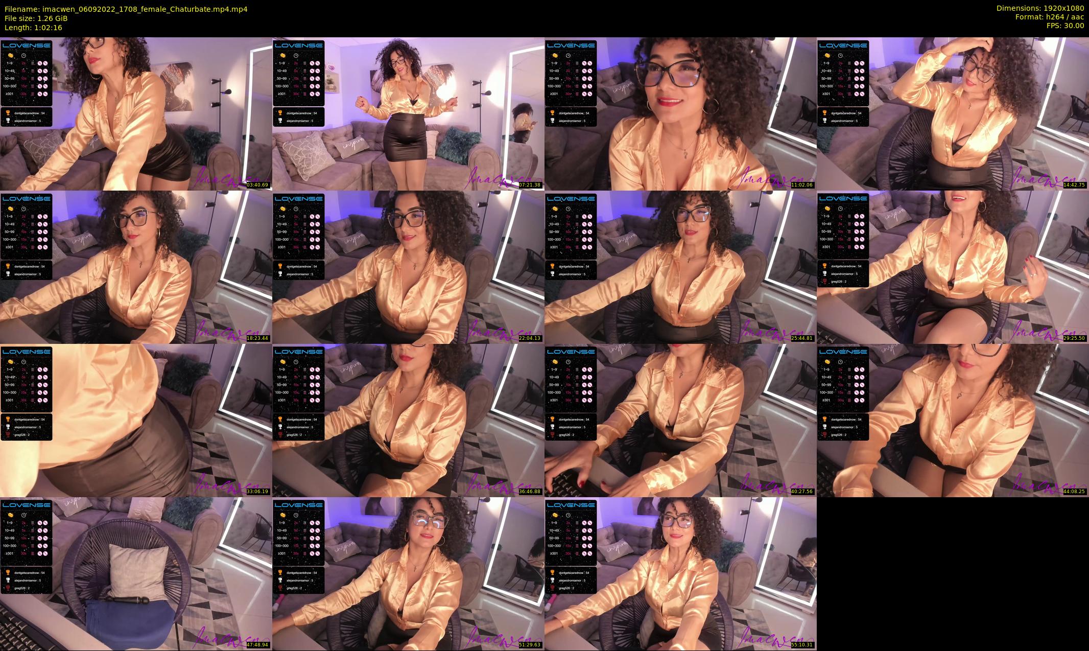 imacwen — 63 minute Chaturbate female cam show recording, 1080p, Sep 6, 2022