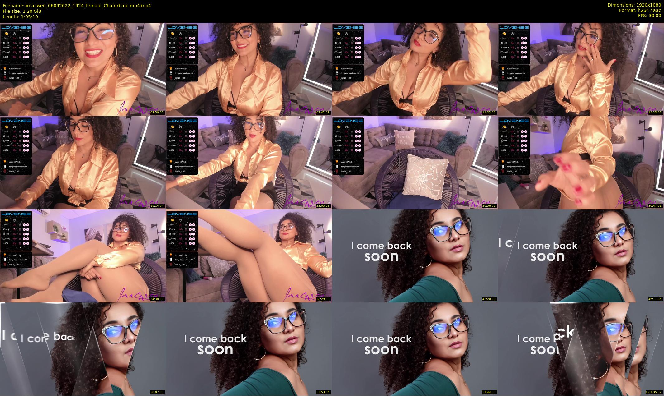 imacwen — 66 minute Chaturbate female cam show recording, 1080p, Sep 6, 2022