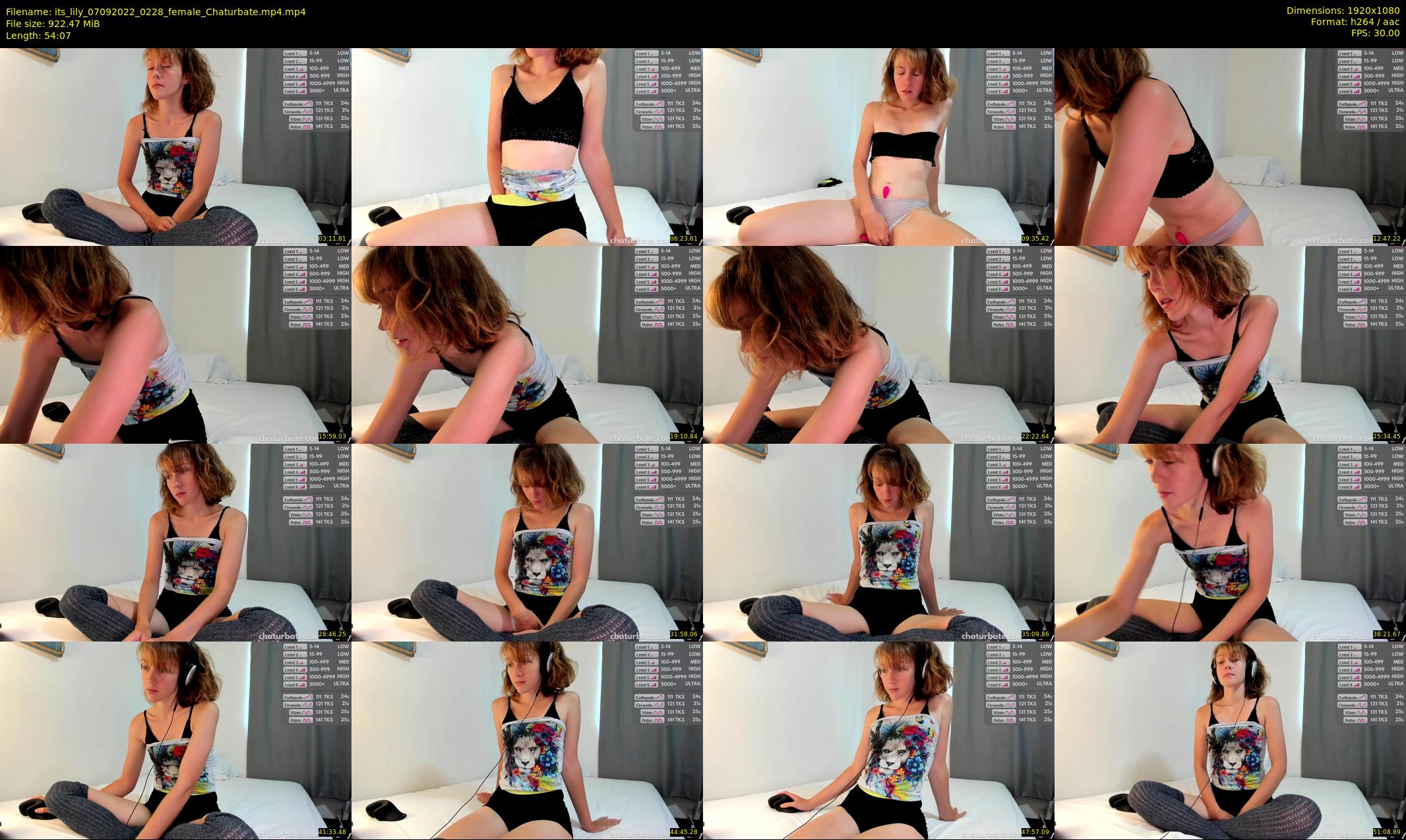 its_lily — 55 minute Chaturbate female cam show recording, 1080p, Sep 7, 2022