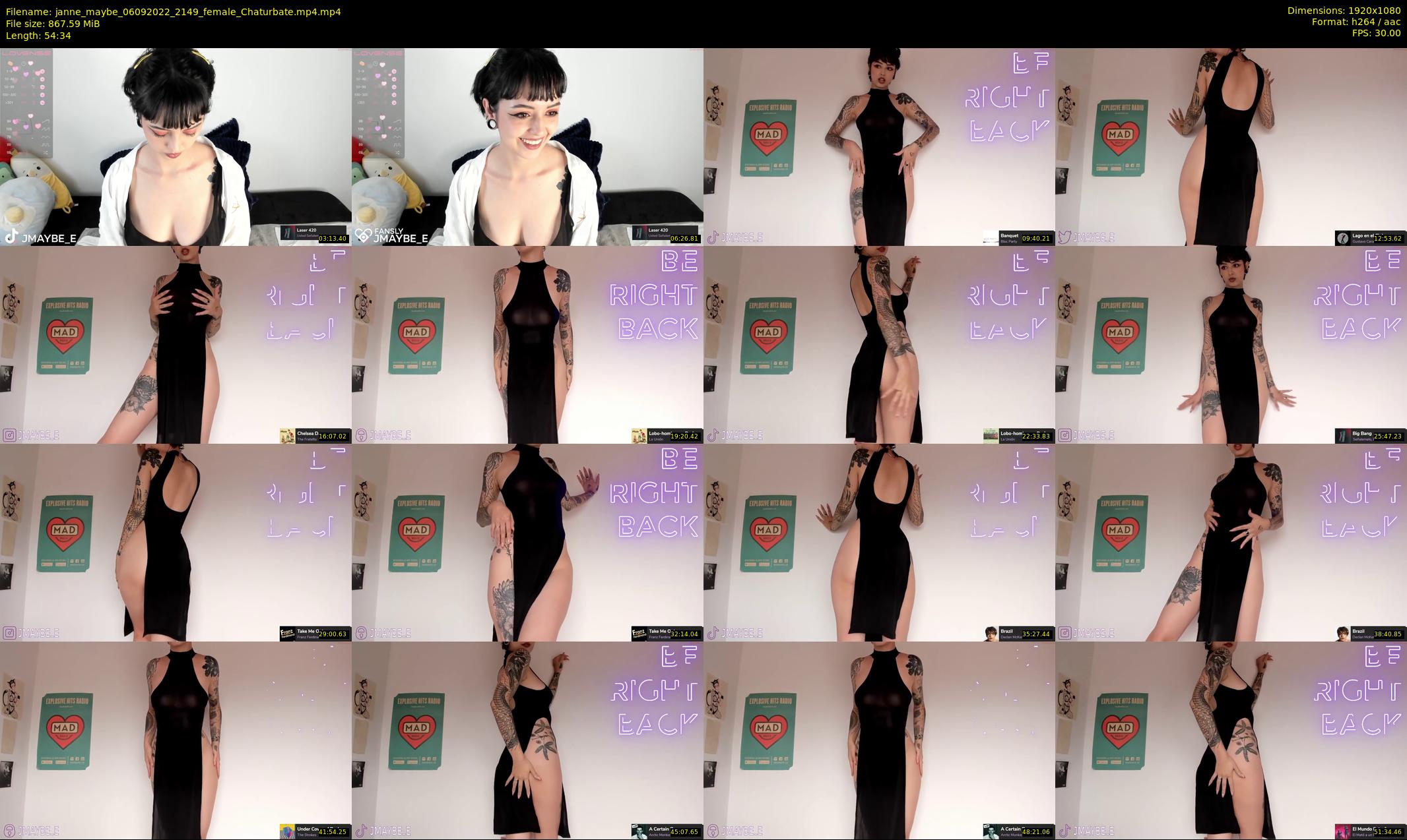 janne_maybe — 55 minute Chaturbate female cam show recording, 1080p, Sep 6, 2022