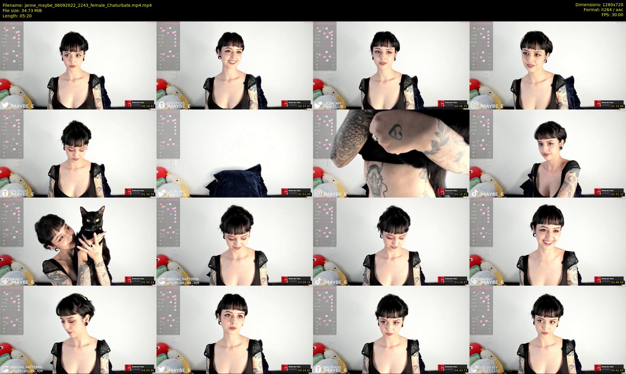 janne_maybe — 6 minute Chaturbate female cam show recording, 720p, Sep 6, 2022