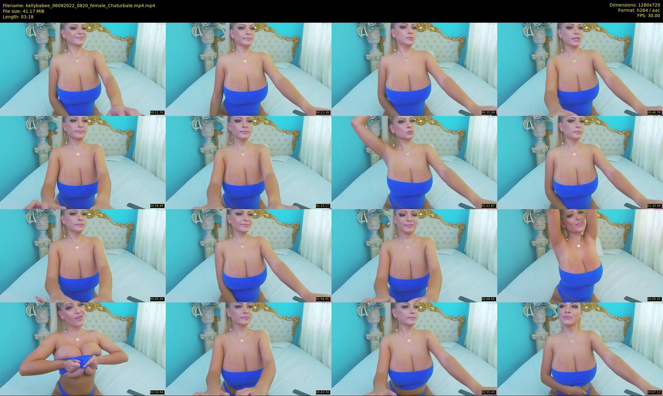 kellybabee — 4 minute Chaturbate female cam show recording, 720p, Sep 6, 2022