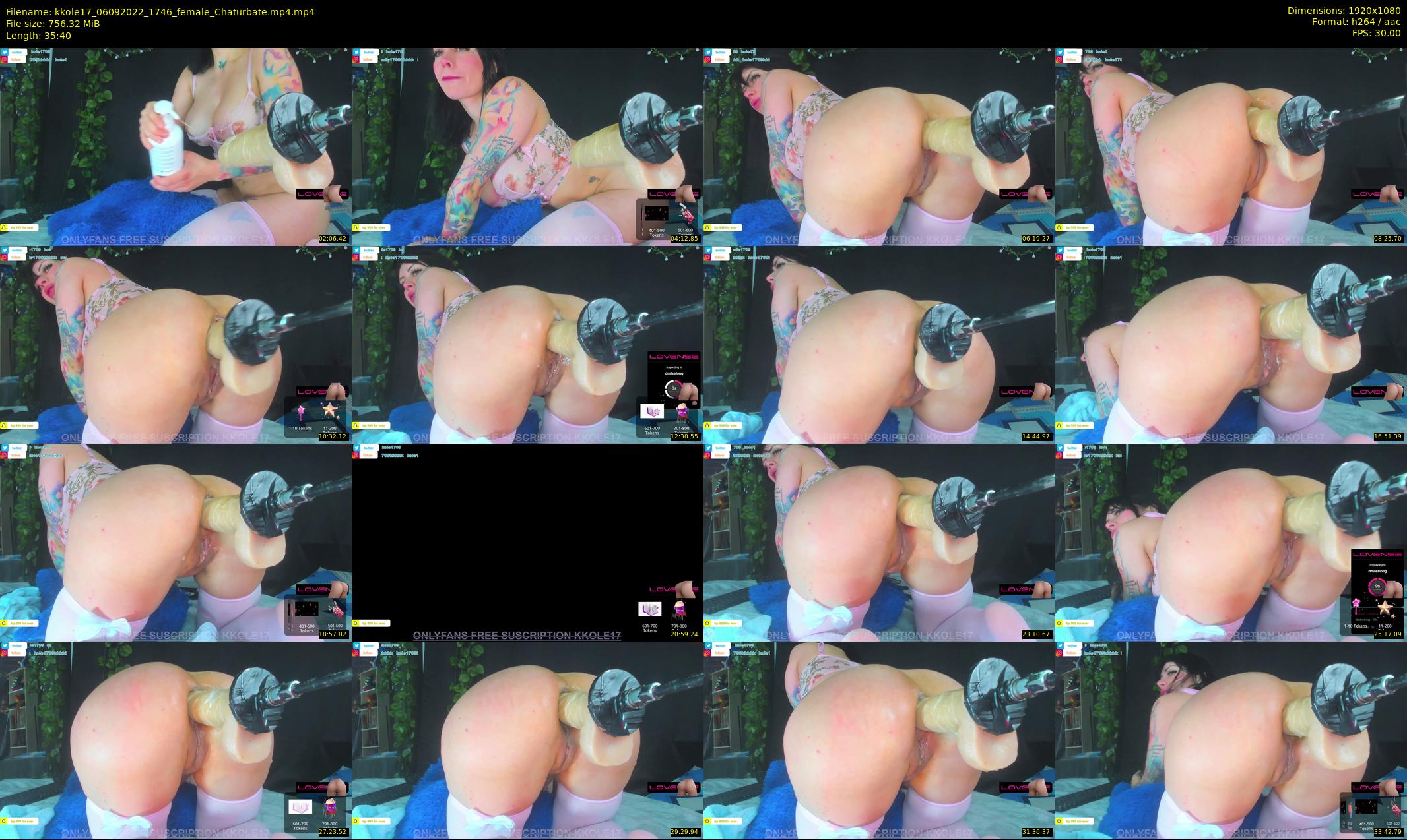 kkole17 — 36 minute Chaturbate female cam show recording, 1080p, Sep 6, 2022