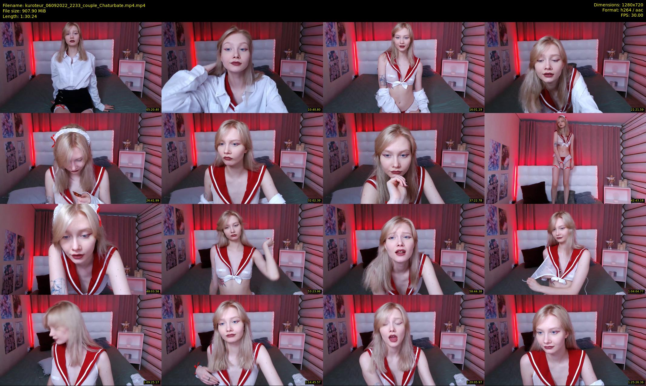 kuroteur — 91 minute Chaturbate couple cam show recording, 720p, Sep 6, 2022