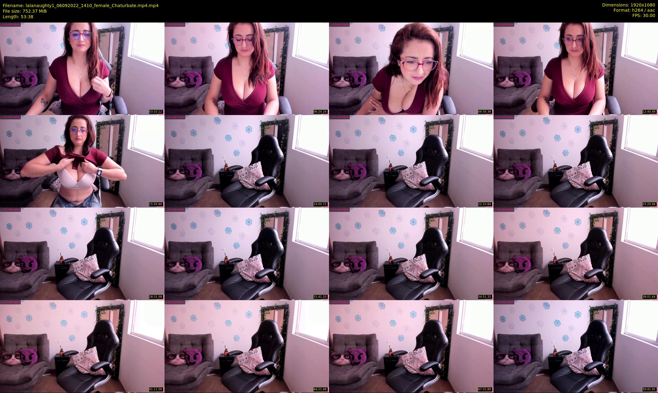 lalanaughty1 — 54 minute Chaturbate female cam show recording, 1080p, Sep 6, 2022