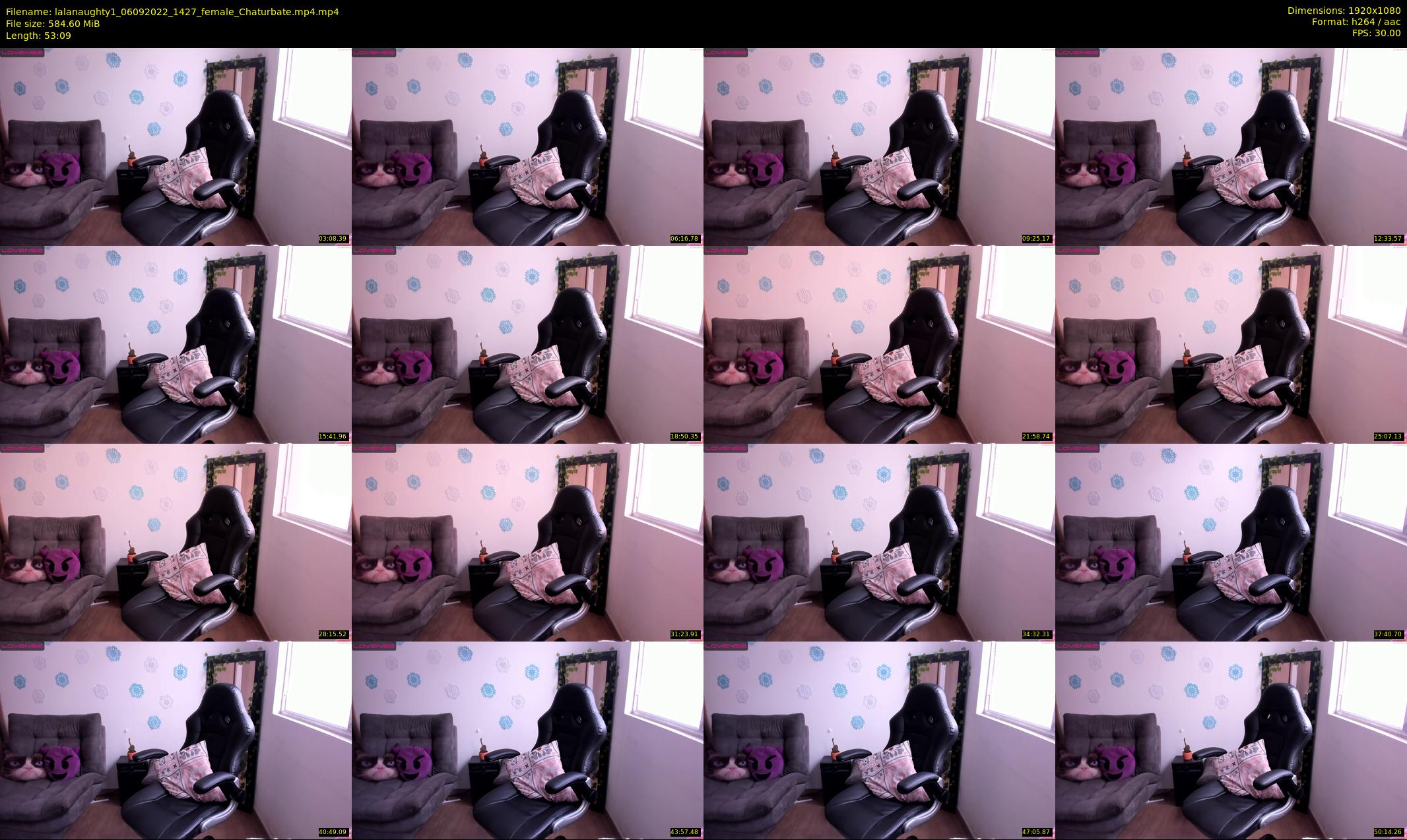 lalanaughty1 — 54 minute Chaturbate female cam show recording, 1080p, Sep 6, 2022