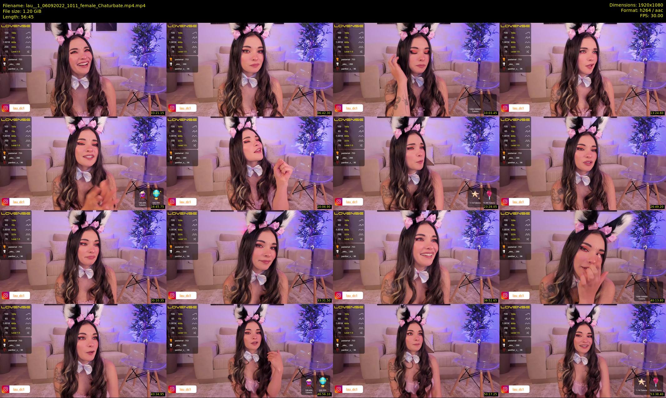 lau__1 — 57 minute Chaturbate female cam show recording, 1080p, Sep 6, 2022