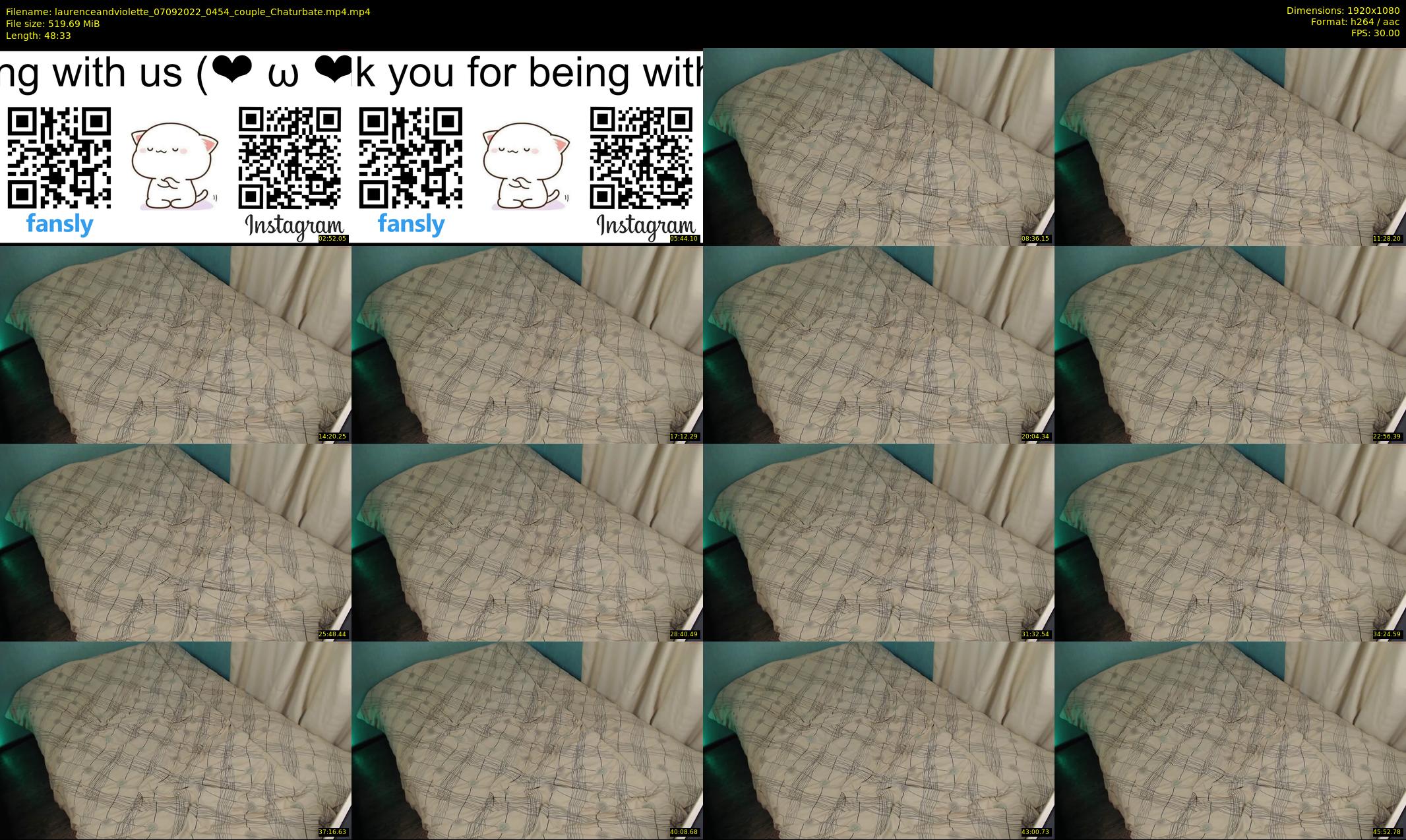 laurenceandviolette — 49 minute Chaturbate couple cam show recording, 1080p, Sep 7, 2022